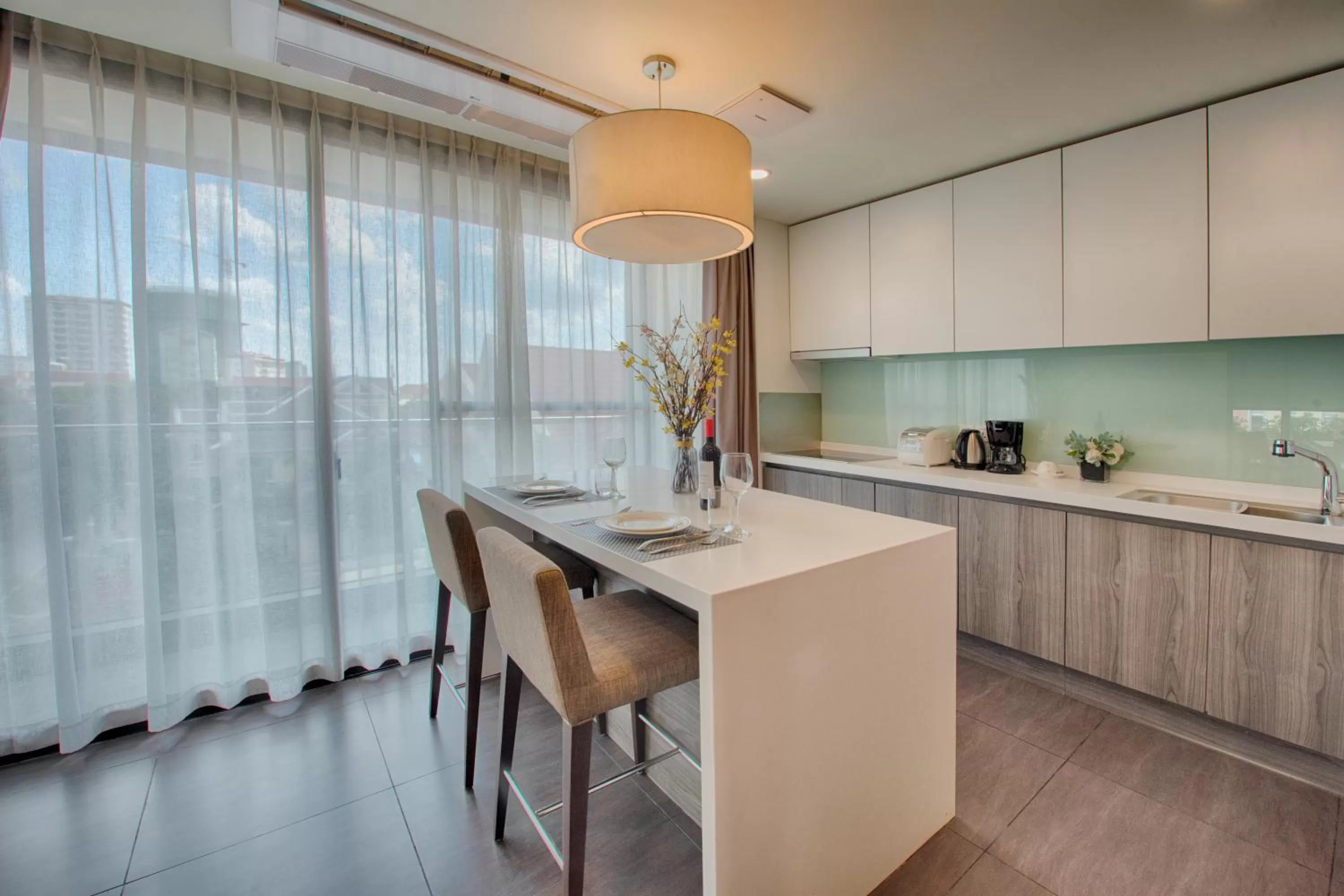 kitchen in GRANFERTE Phnom Penh Hotel