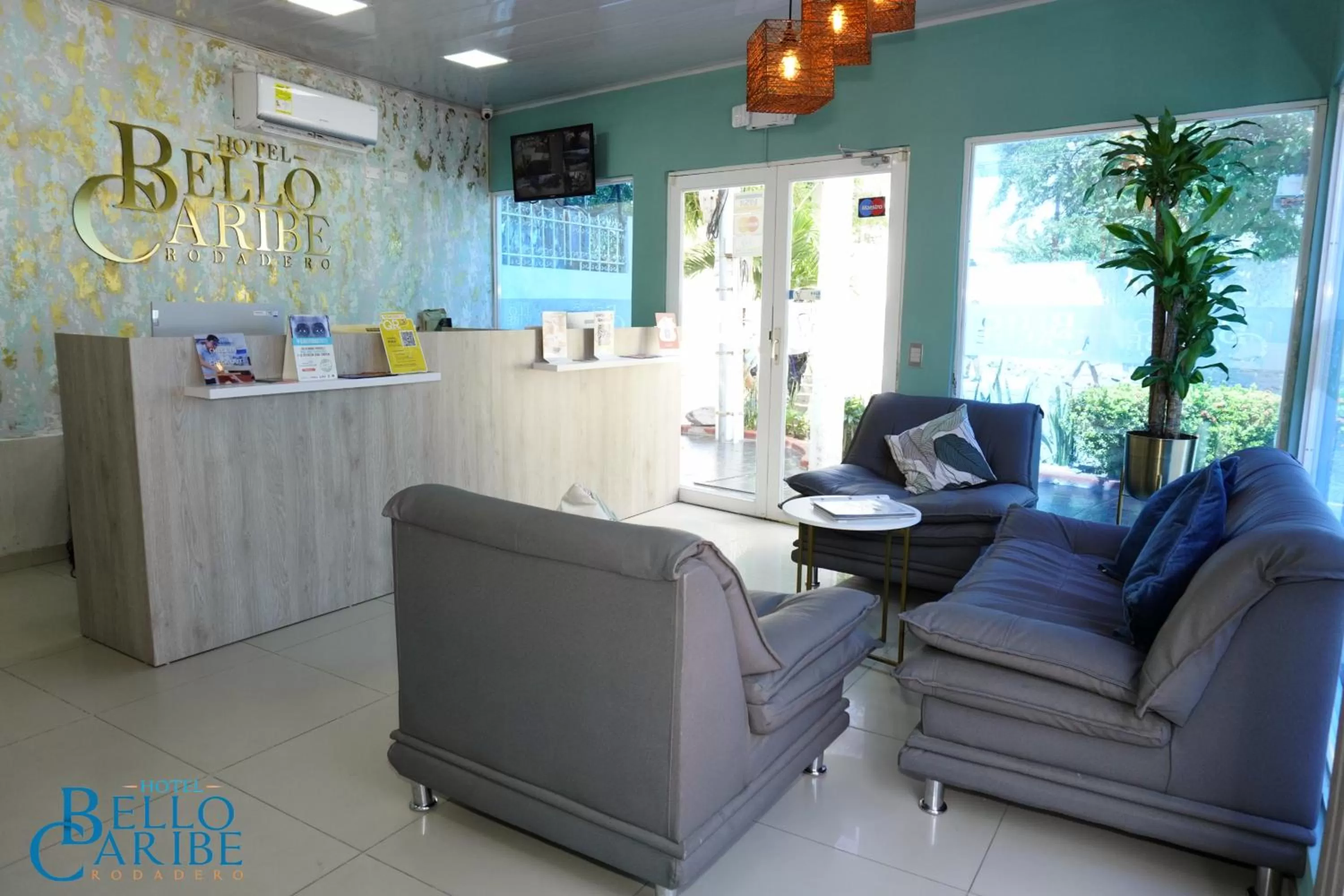 Lobby or reception in Hotel Bello Caribe Rodadero