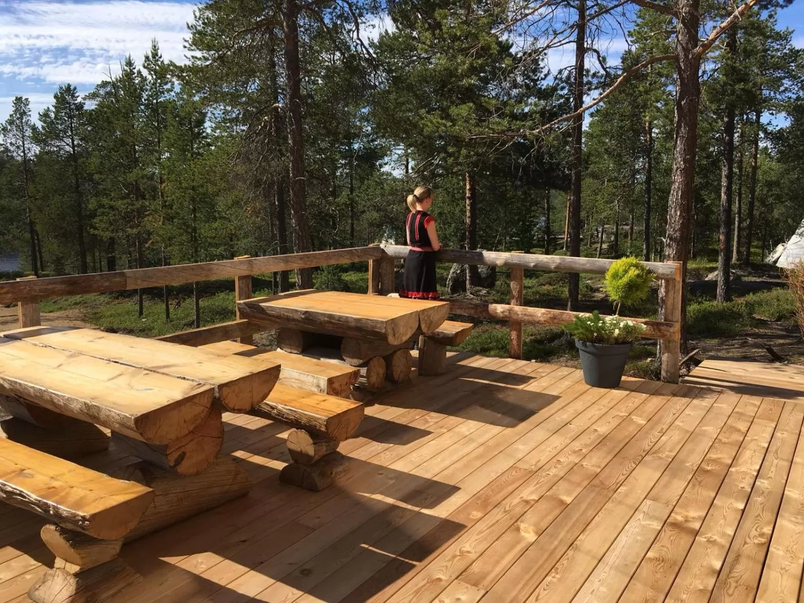 Patio in Wilderness Hotel Nangu & Igloos