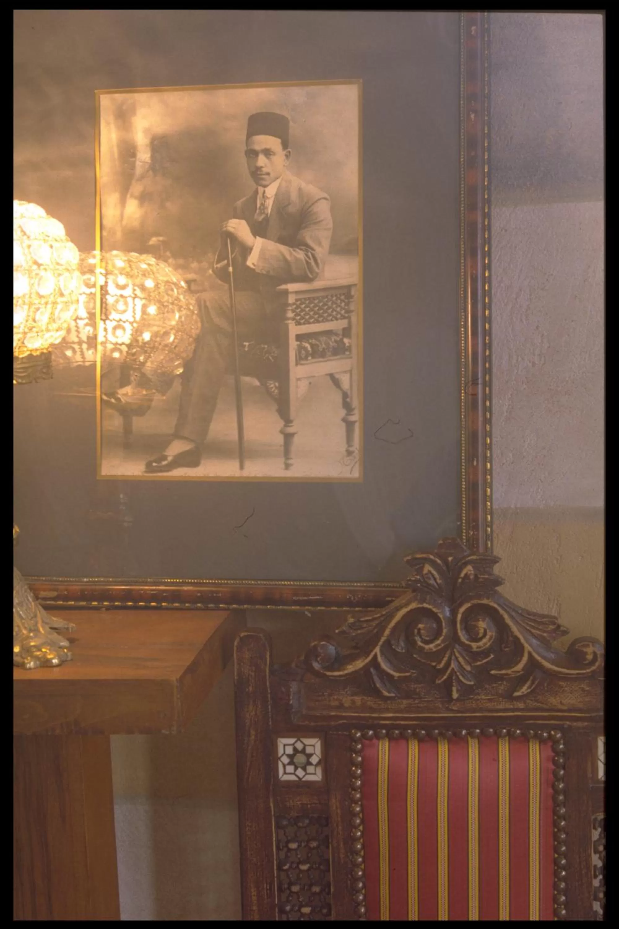 Decorative detail in Al Moudira Hotel