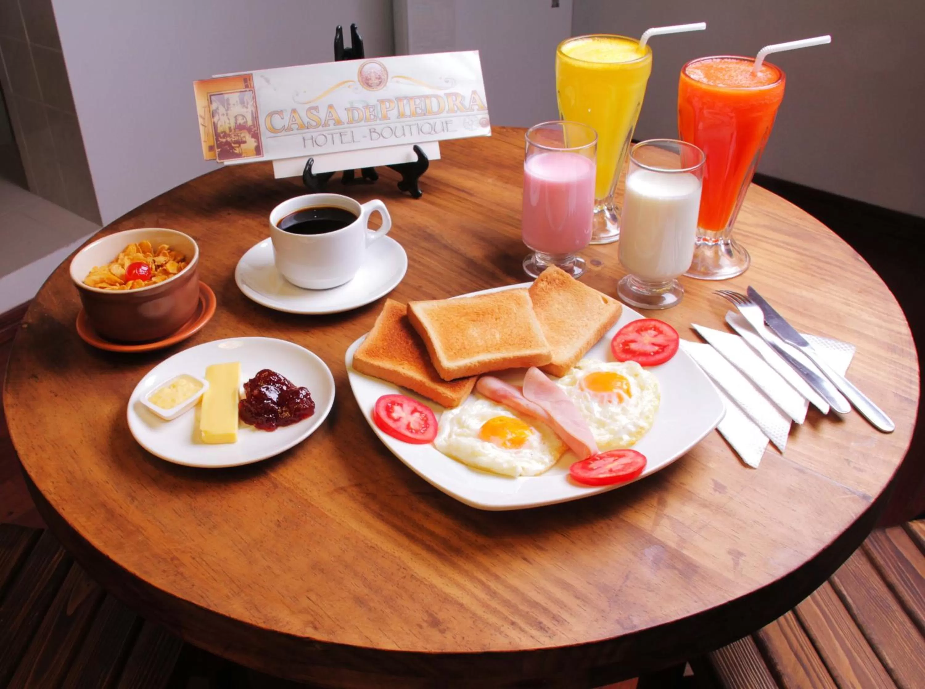 Restaurant/places to eat in Patio de Piedra Hotel Boutique