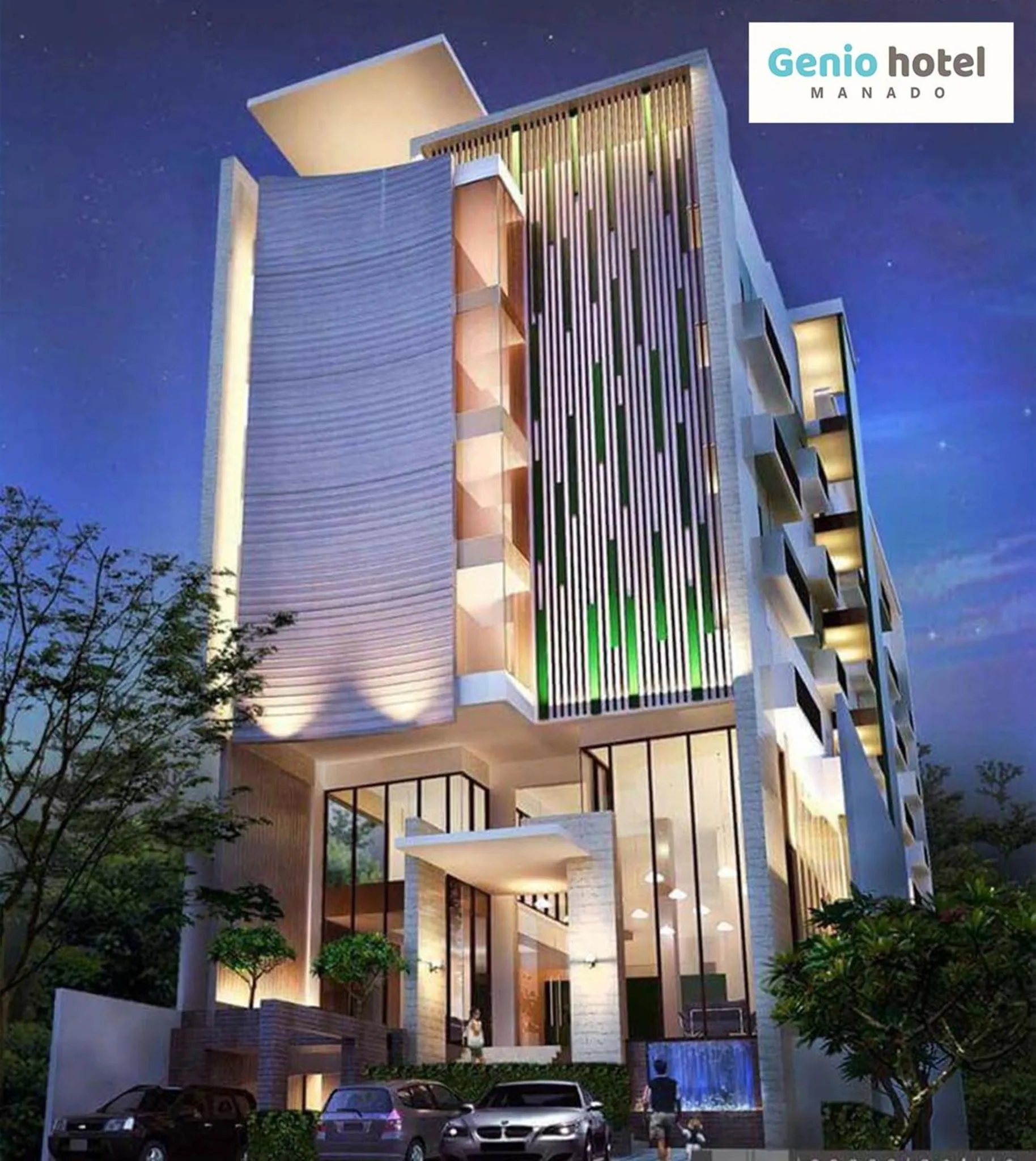 Facade/entrance in Genio Hotel Manado