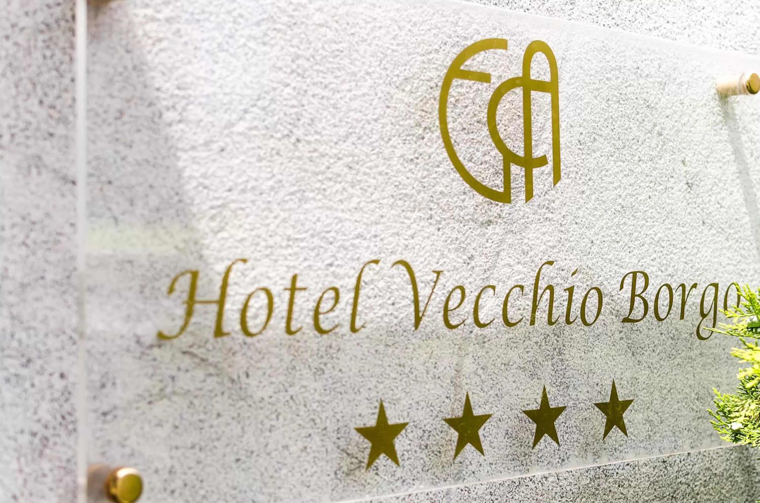 Property logo or sign in Hotel Vecchio Borgo