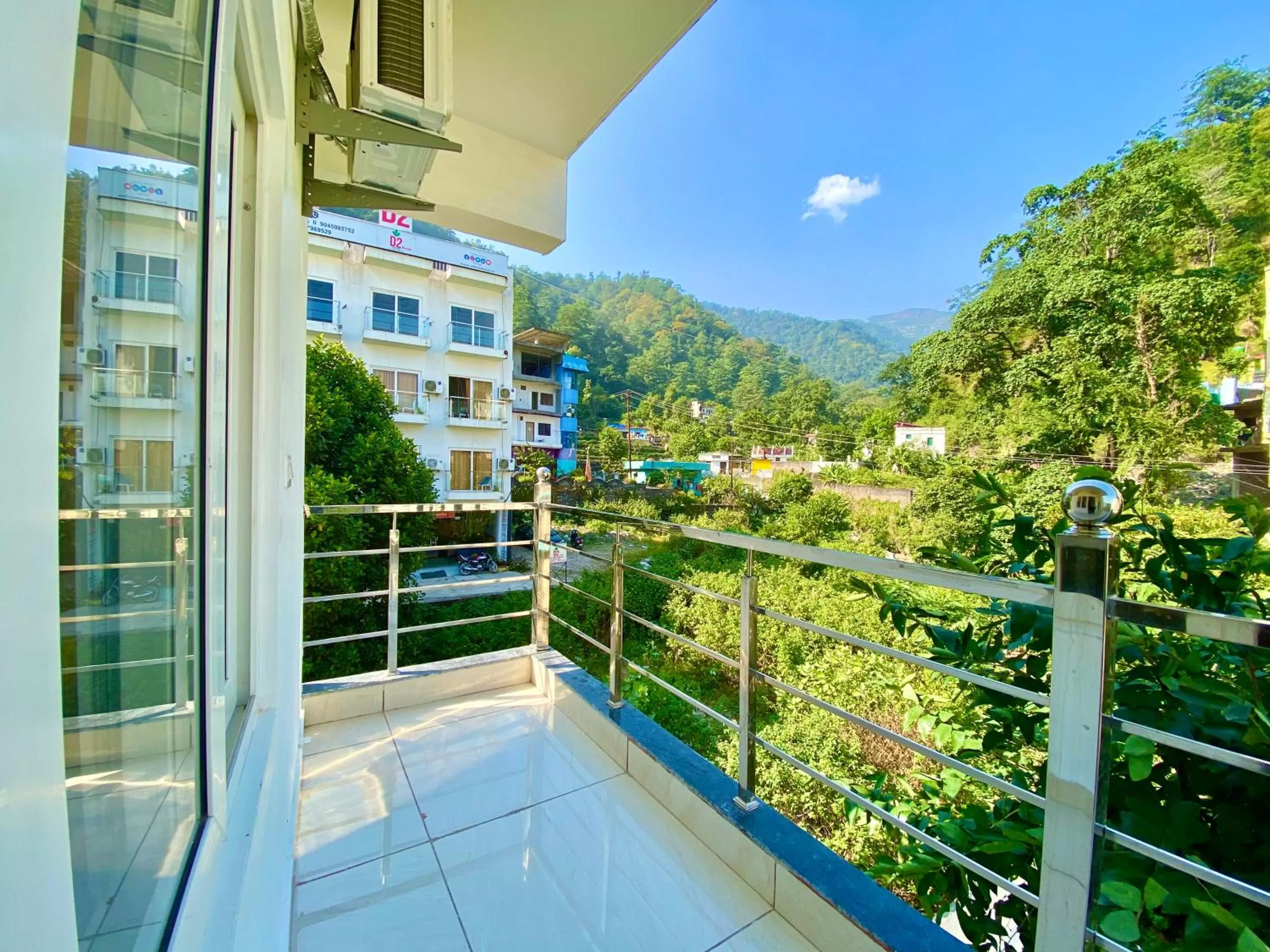 View (from property/room), Balcony/Terrace in Hotel Shiv Inn Near Secret Waterfall