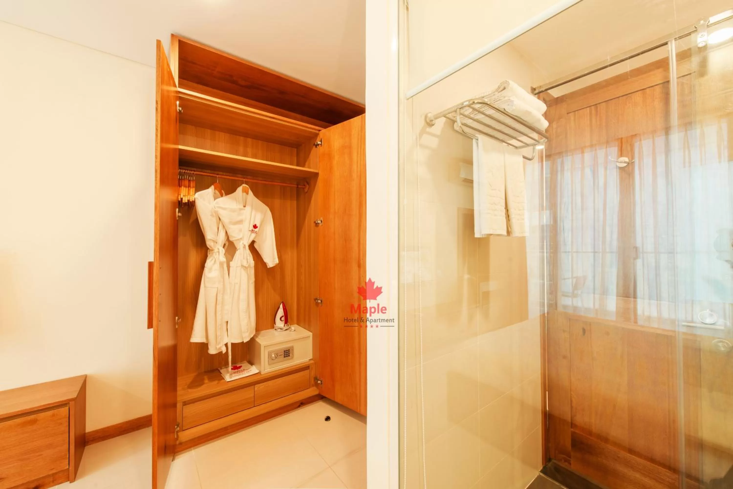 wardrobe in Maple Hotel & Apartment