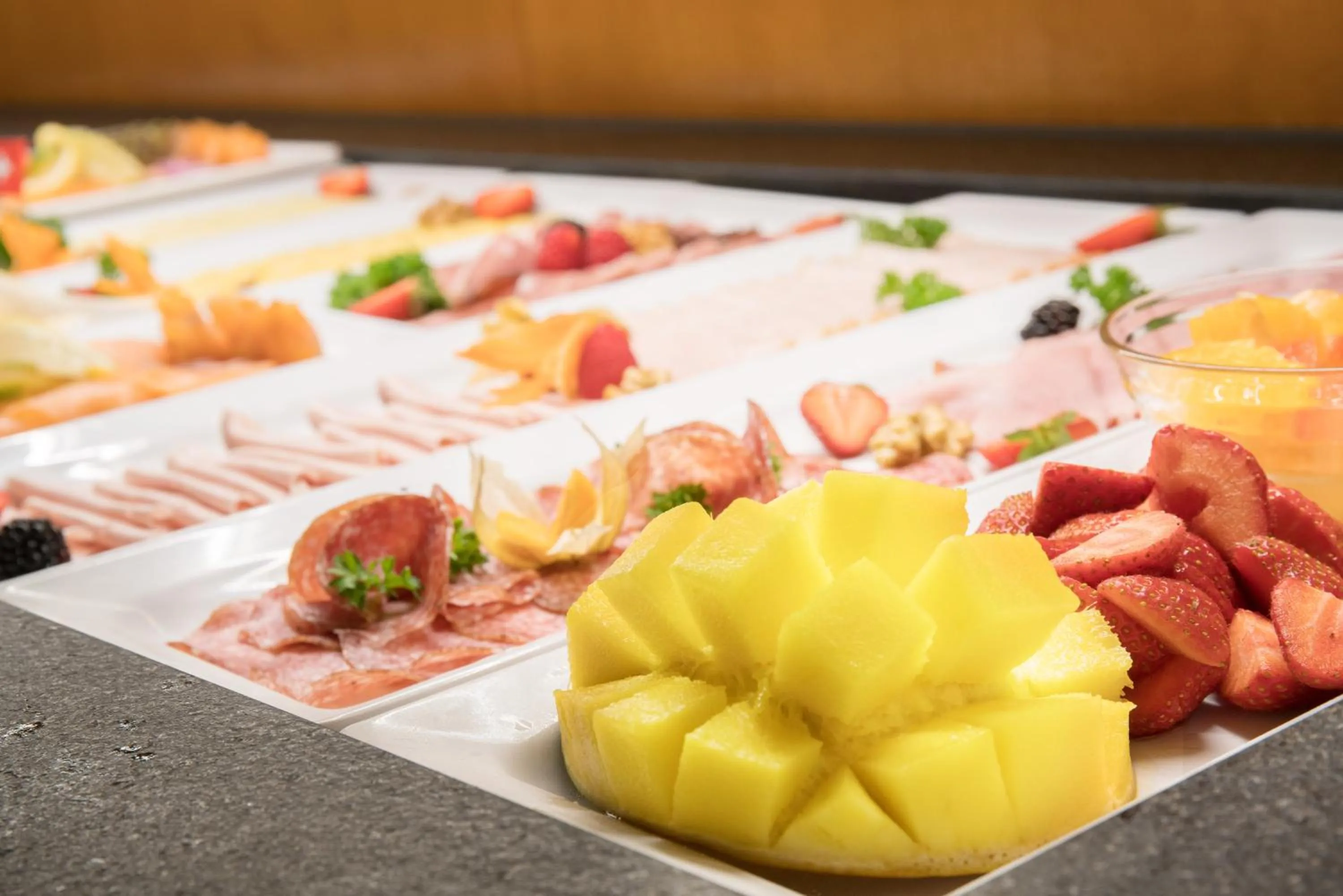 Buffet breakfast in Best Western Hotel Rebstock