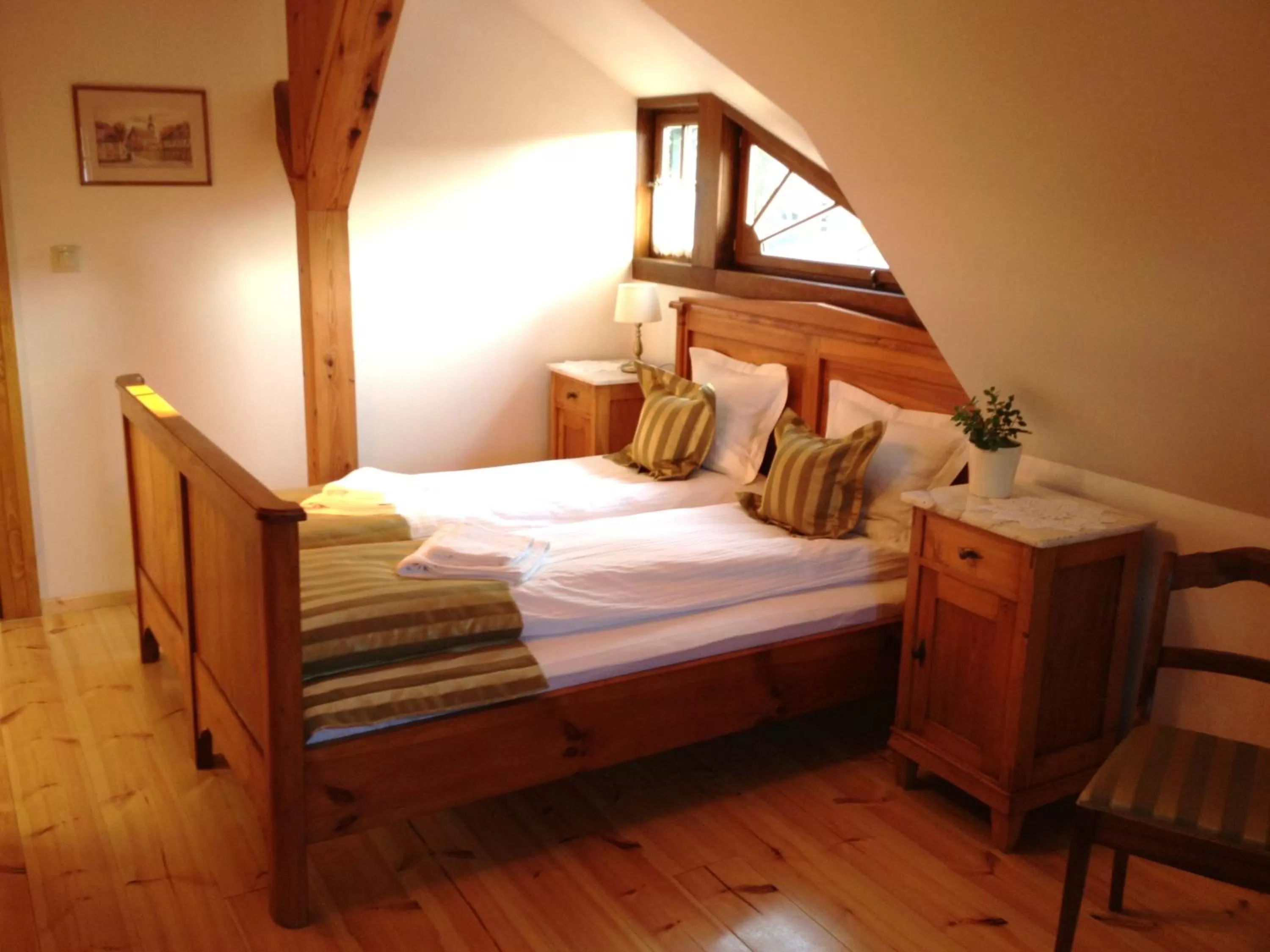 Bed in Pensjonat Dom Zegarmistrza