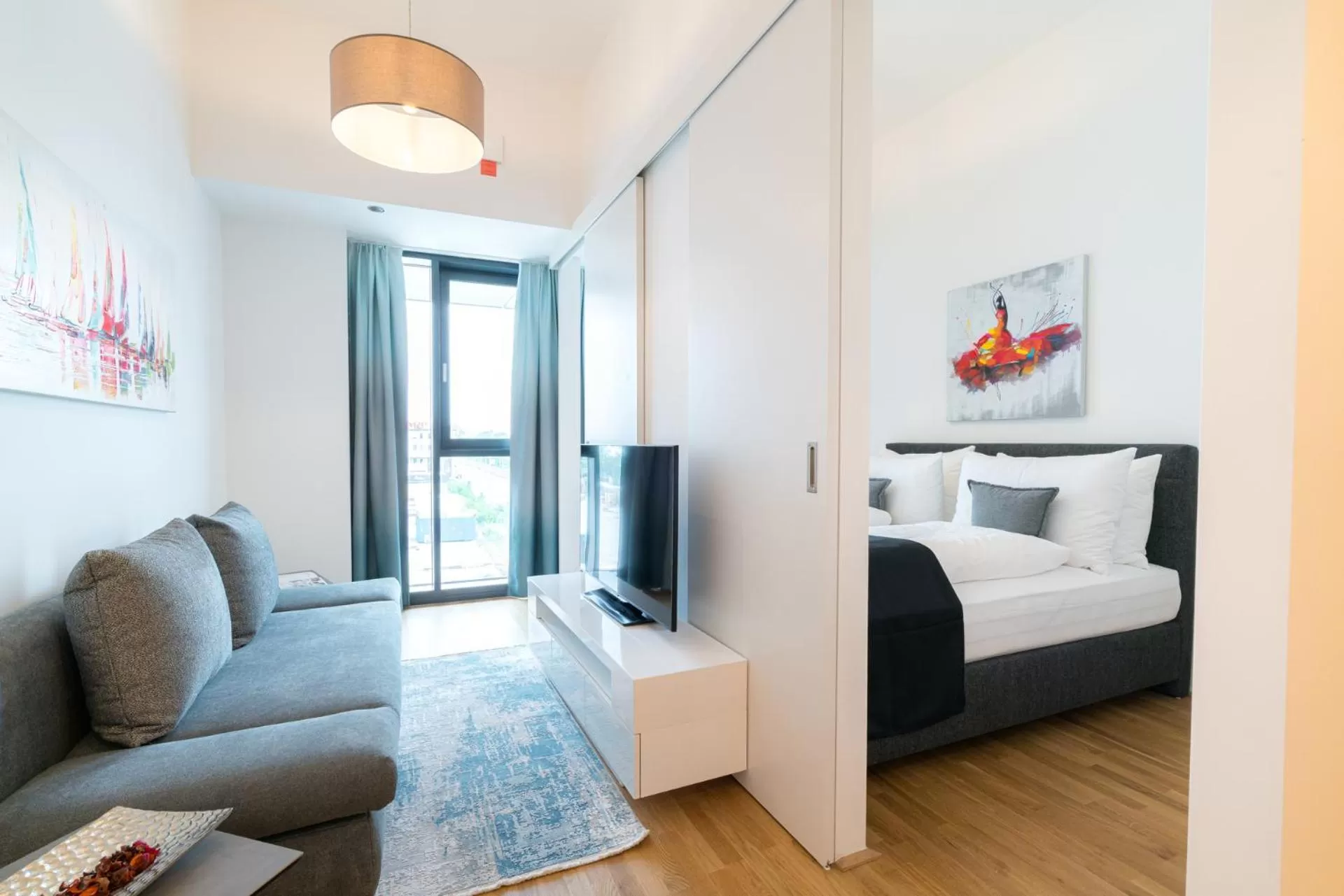 Bed in Vienna Residence, Marina Tower - Danube