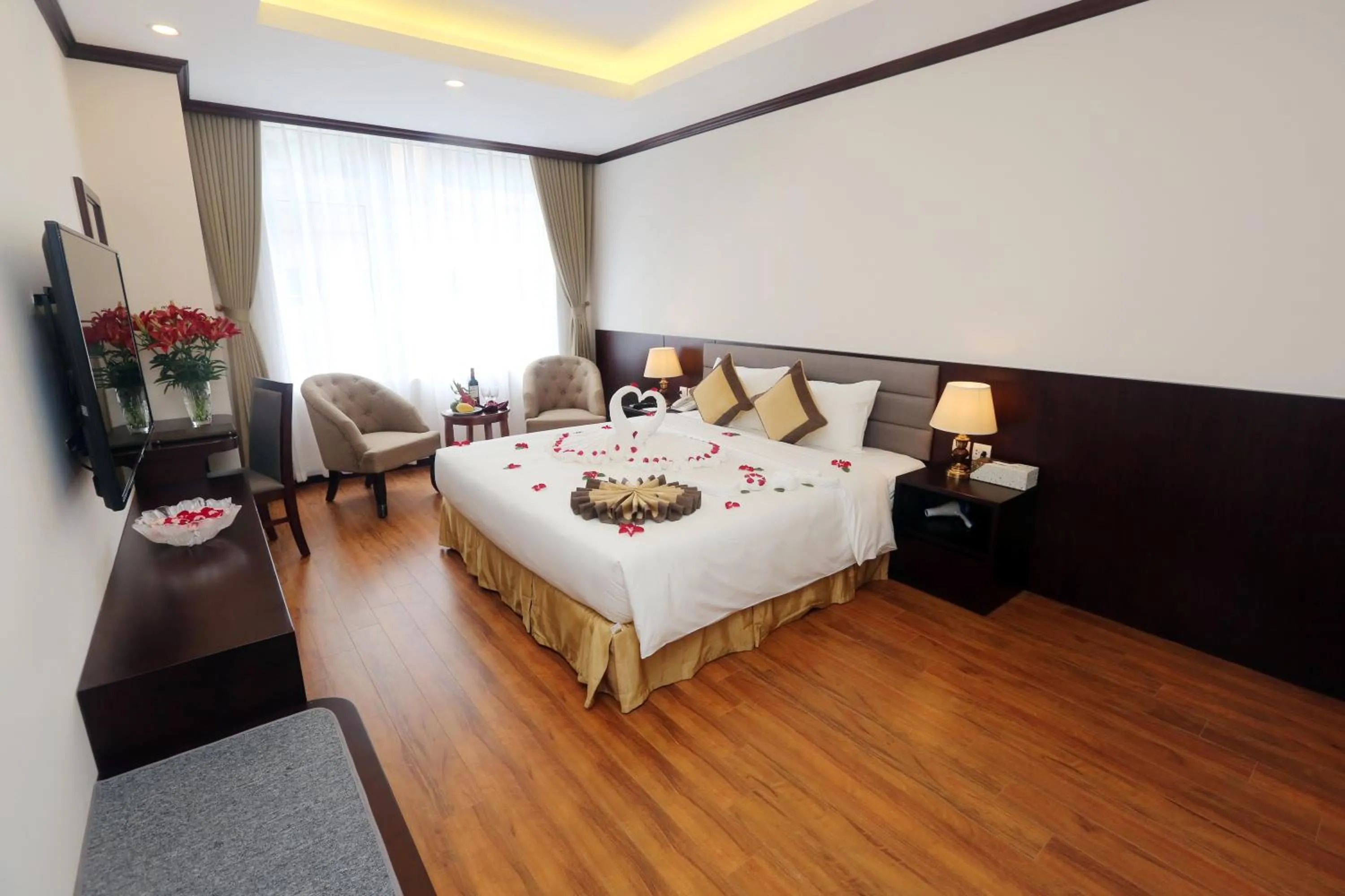 Bed in Lenid Hotel Tho Nhuom