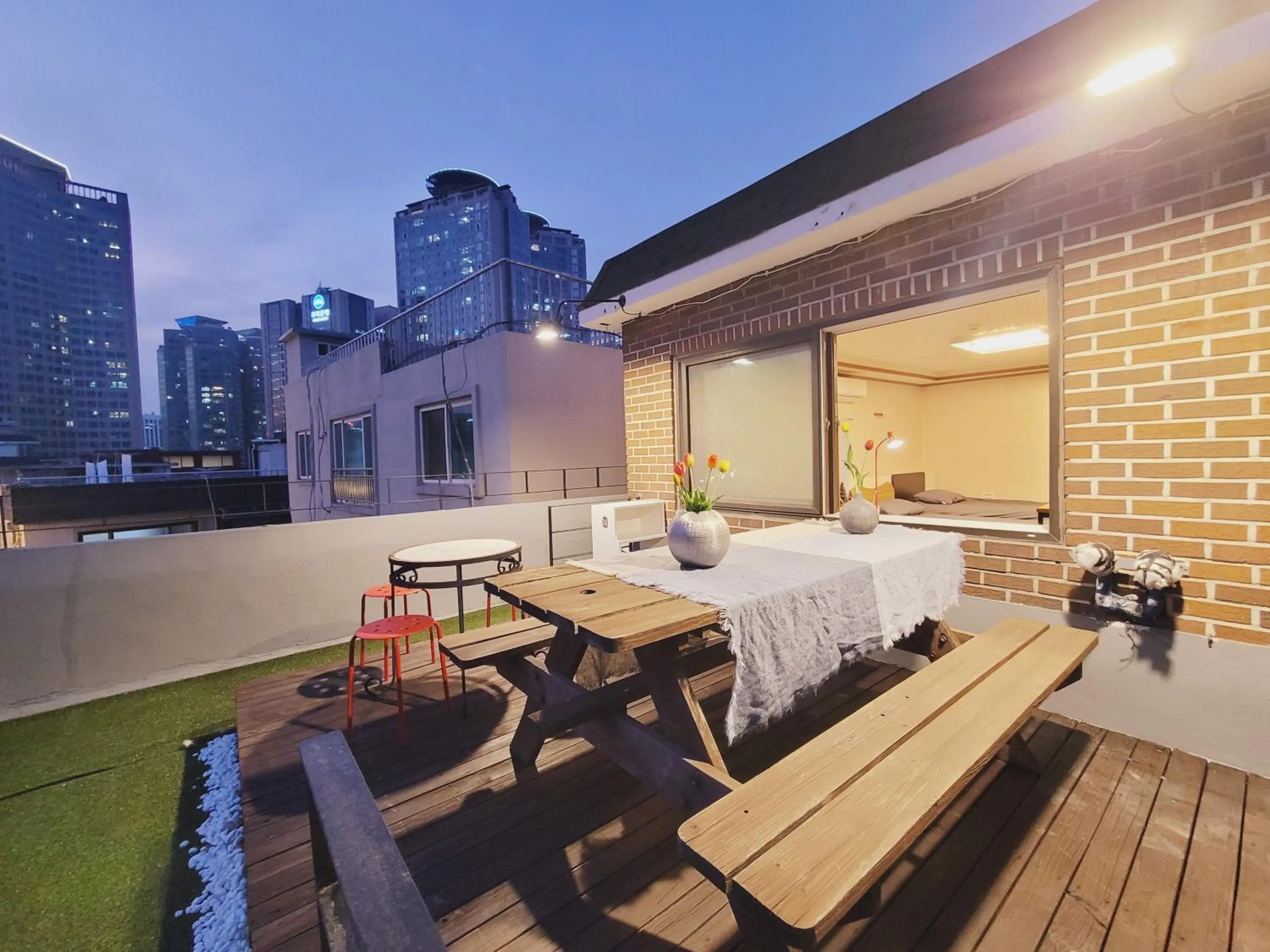 Patio in Olive Hostel MyeongDong