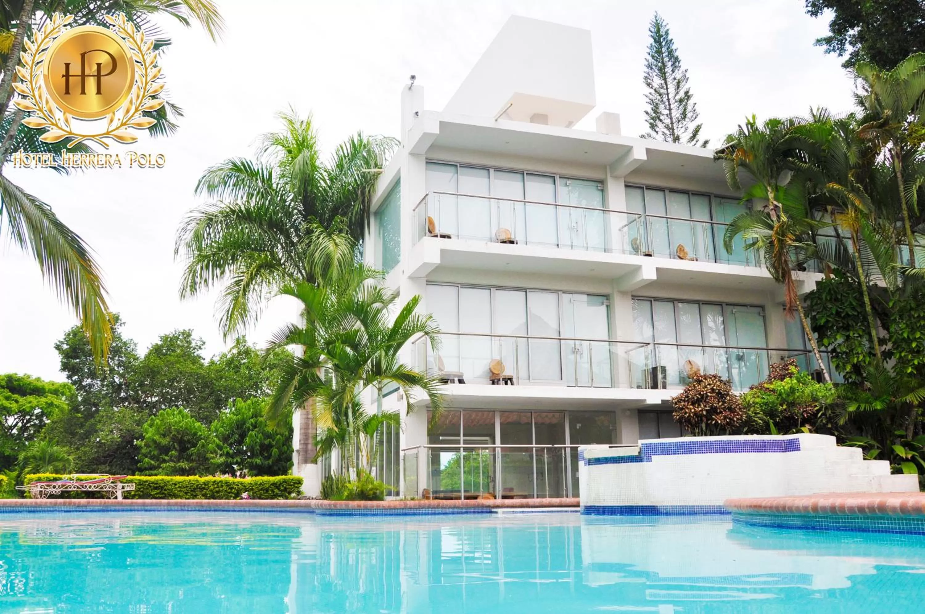Patio, Swimming Pool in Hotel Herrera Polo