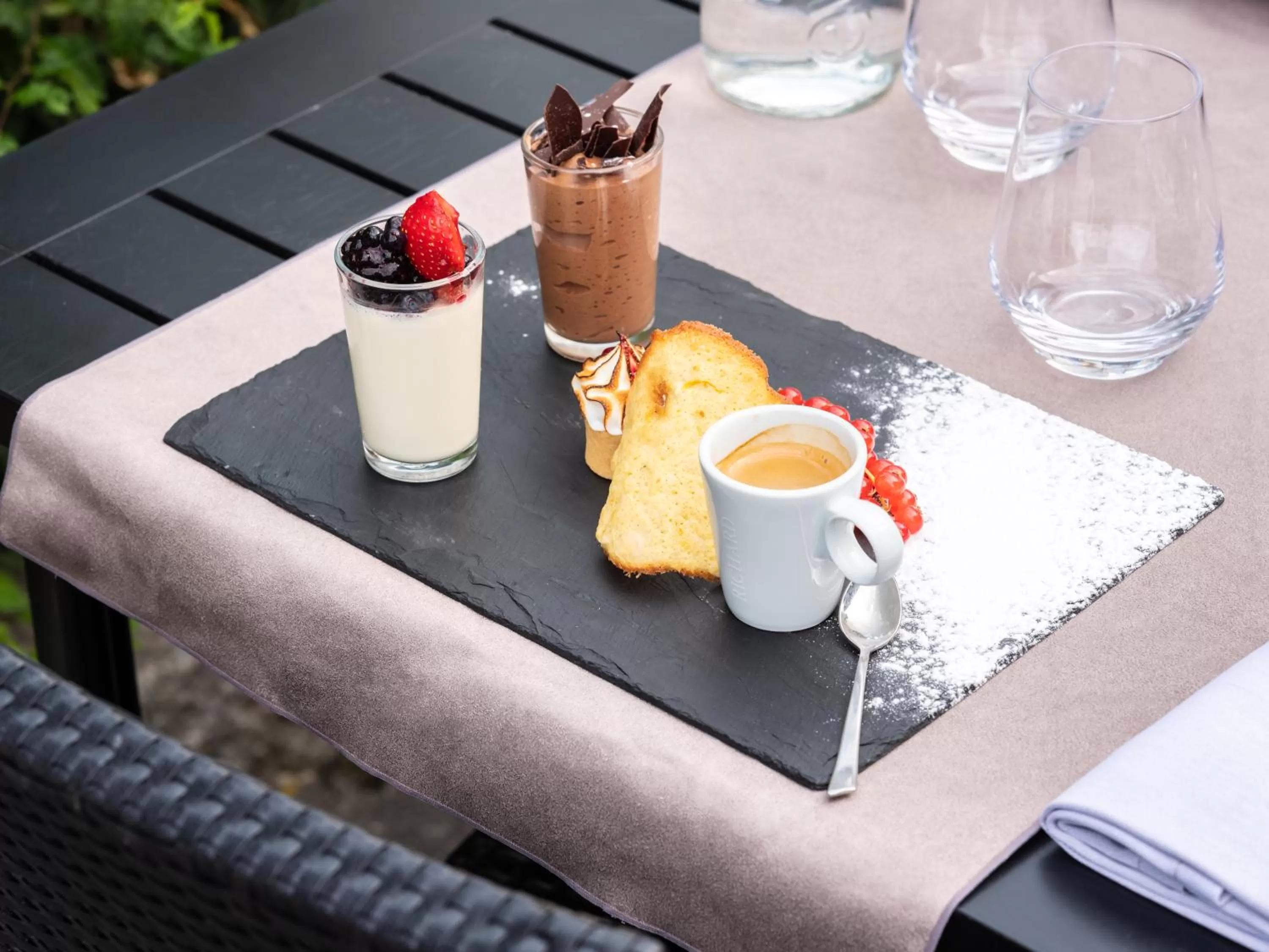 Food close-up in Les Loges Blanches Megève