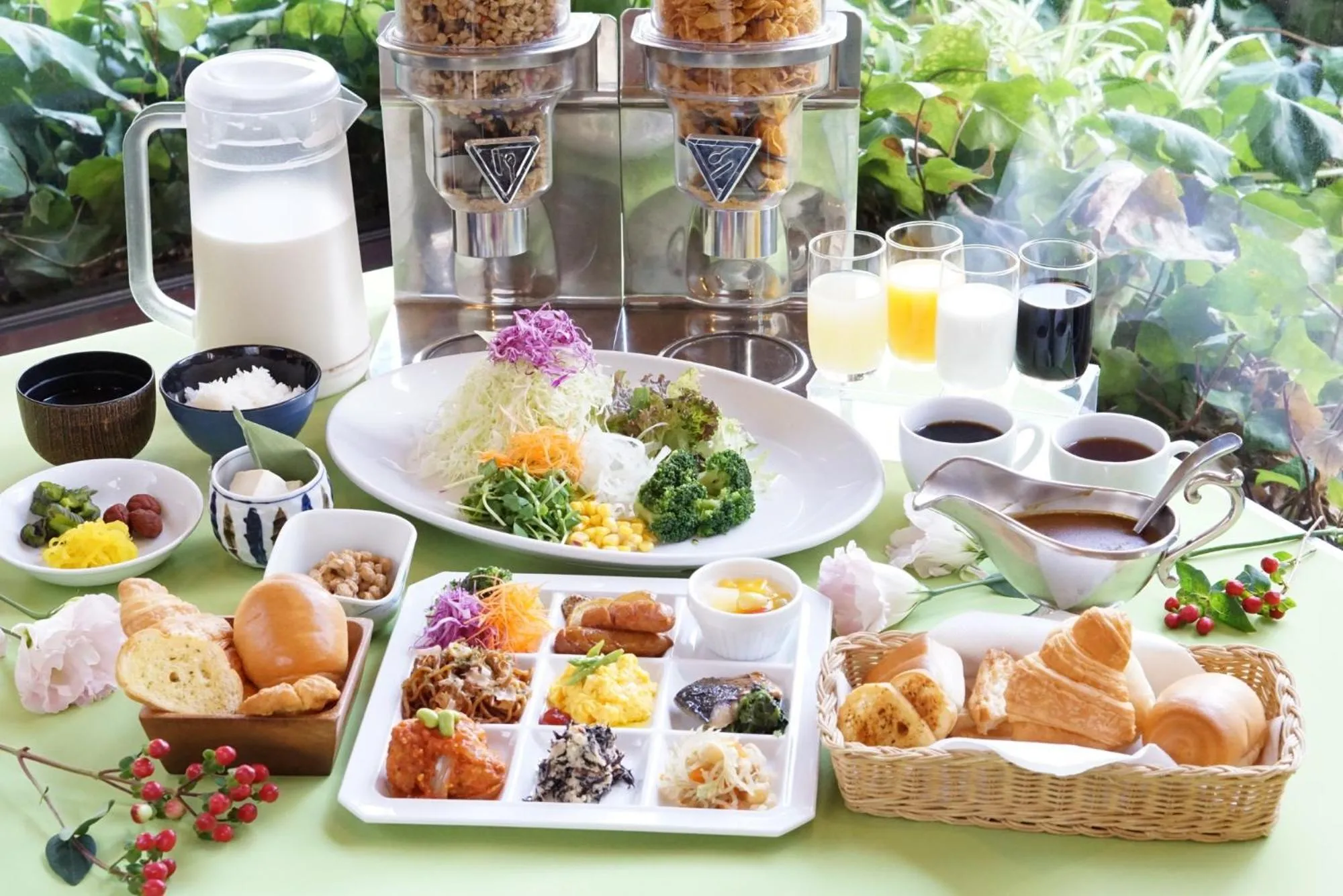 Buffet breakfast in Hotel Awina Osaka