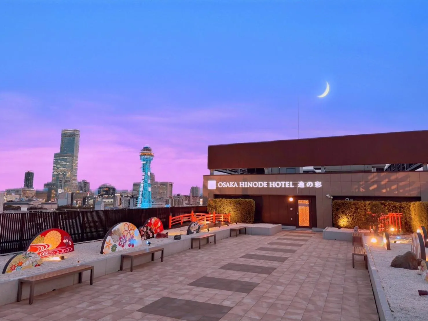 Night in Hot Spring Osaka Hinode Hotel Nipponbashi