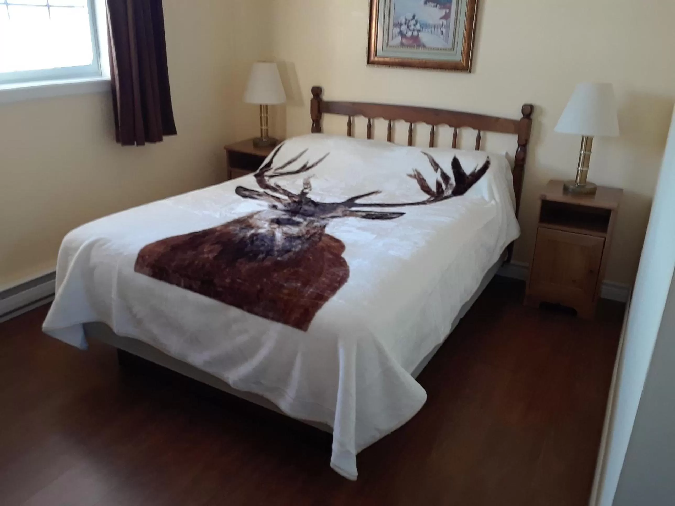 Bed in Mountain View Motel