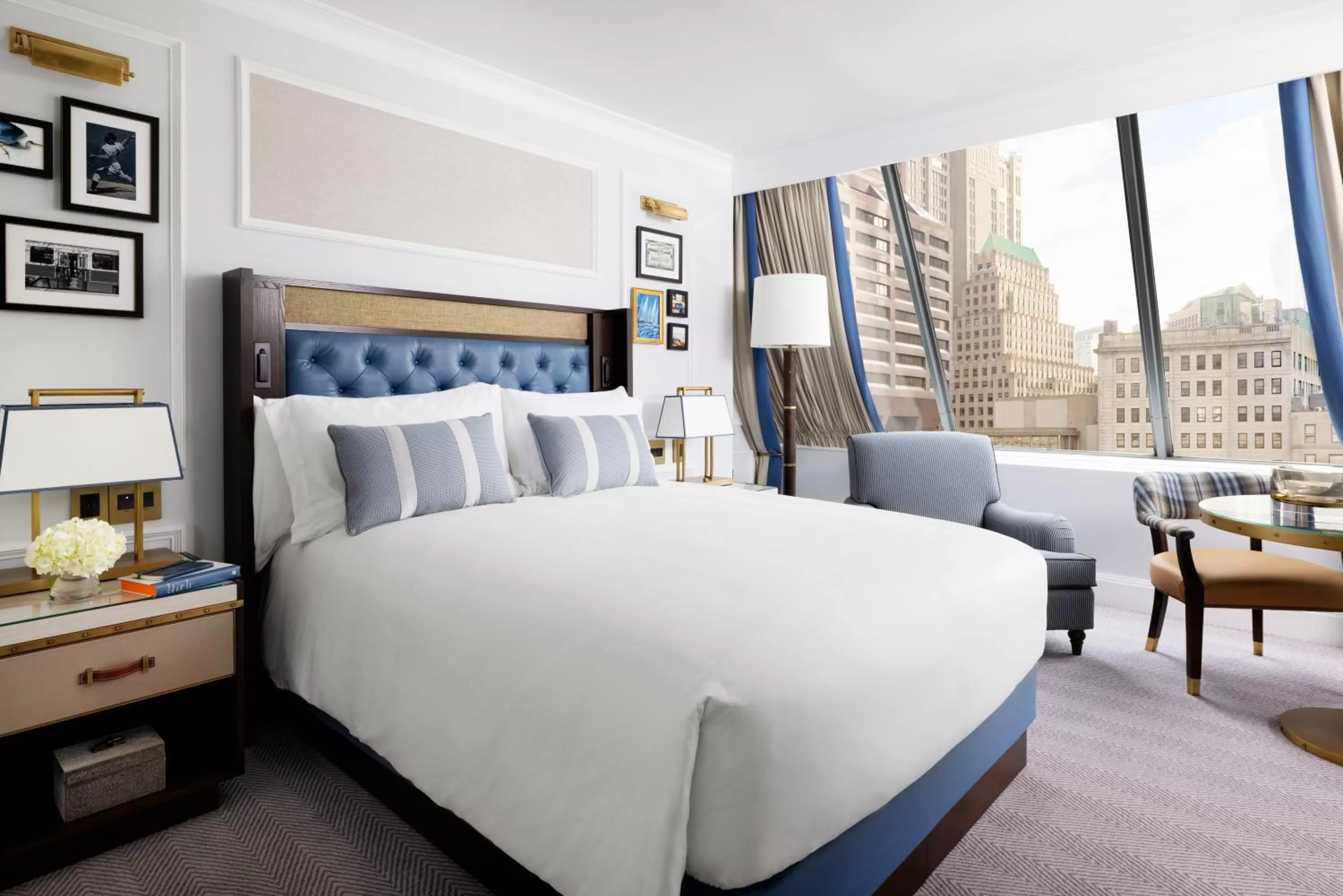 Bed in The Langham, Boston