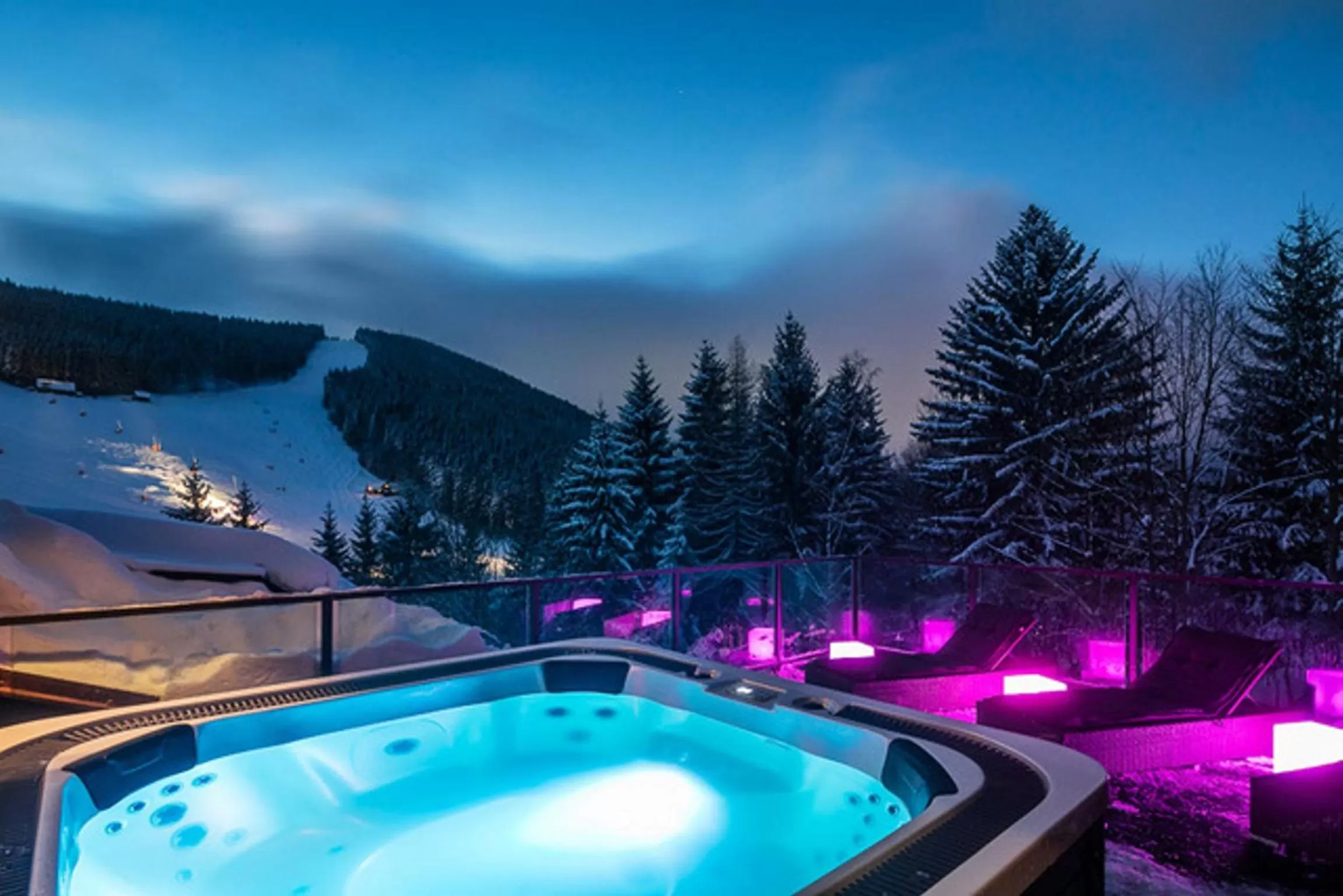 Open Air Bath in Pytloun Wellness Hotel Harrachov