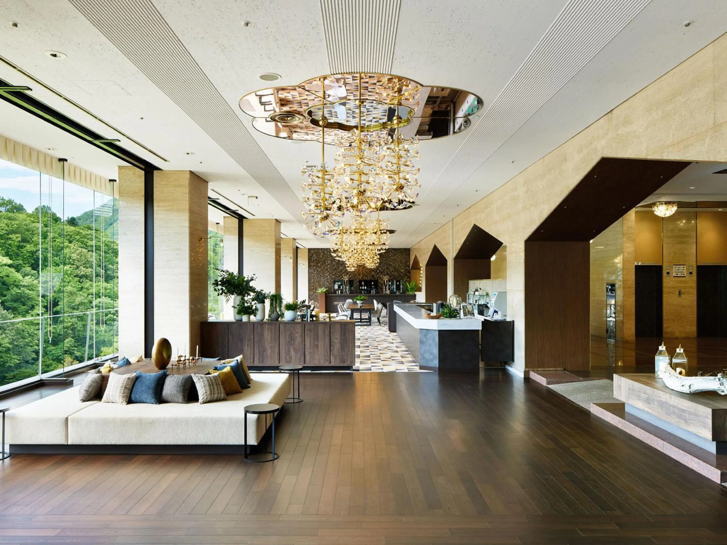 Lobby or reception in Jozankei View Hotel