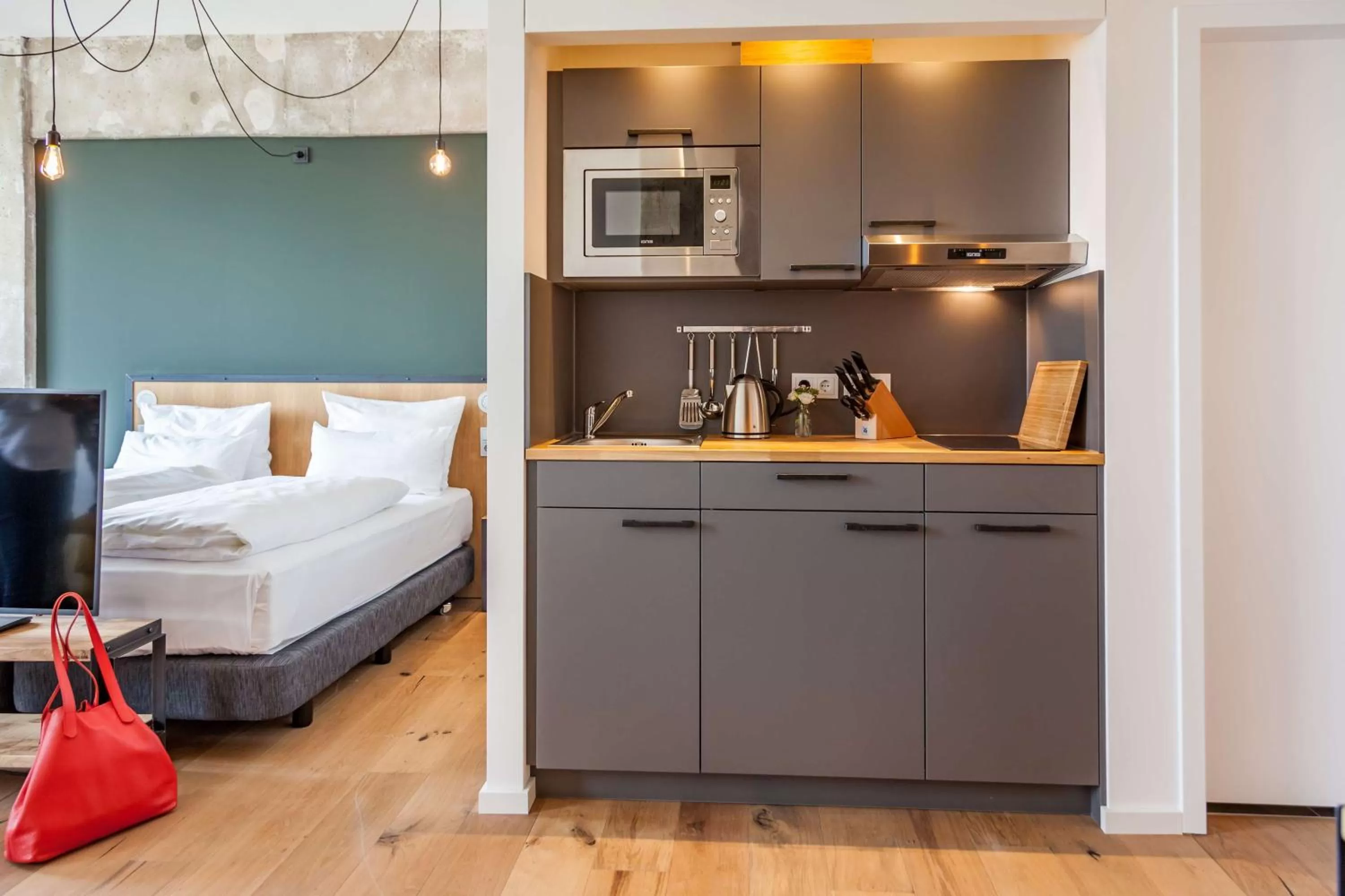 TV and multimedia, Bed in Staycity Aparthotels Leipzig City Centre