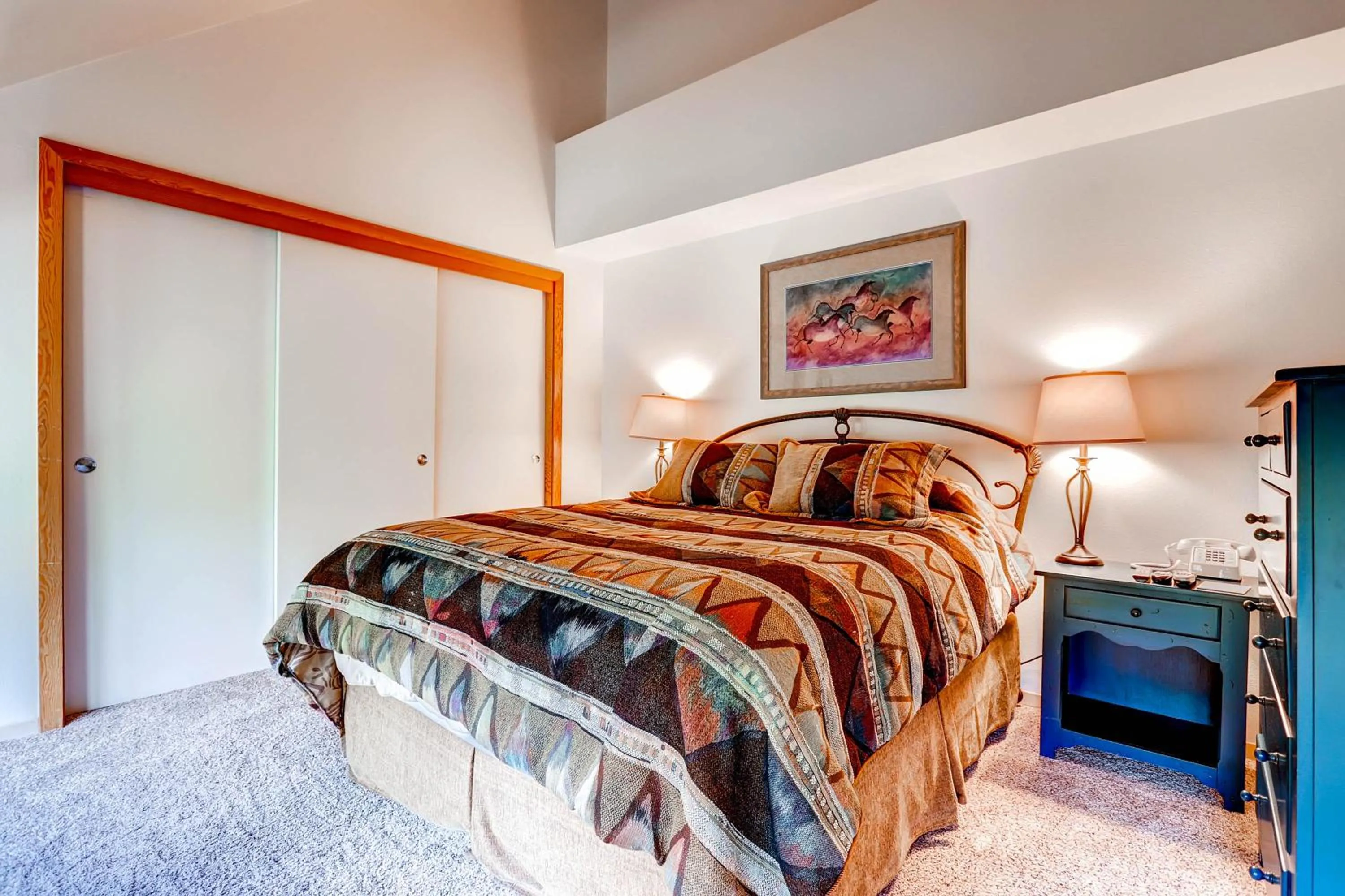 Bed in Evergreen Condominiums by Keystone Resort