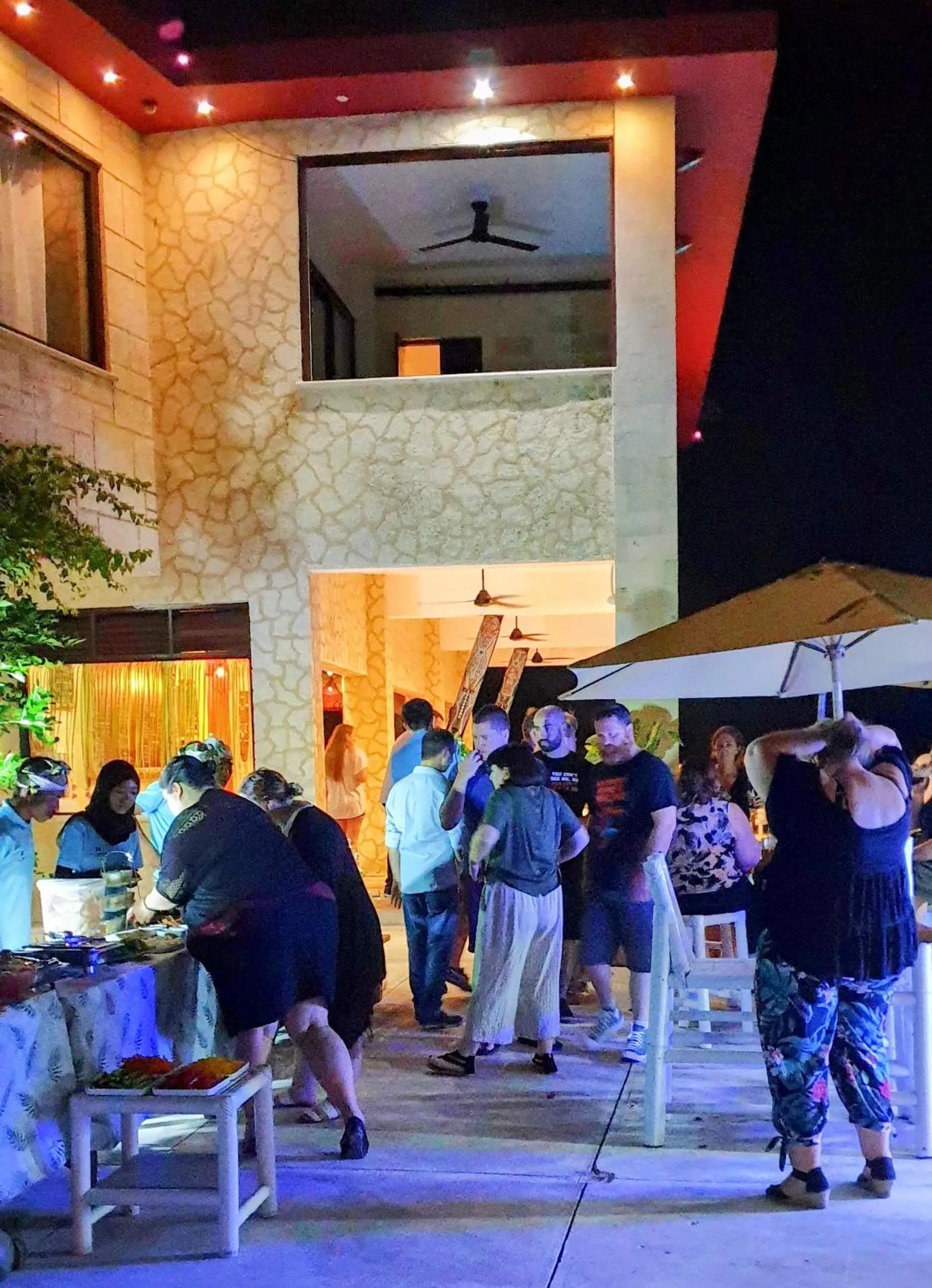 Night in Villa Umbrella Lombok