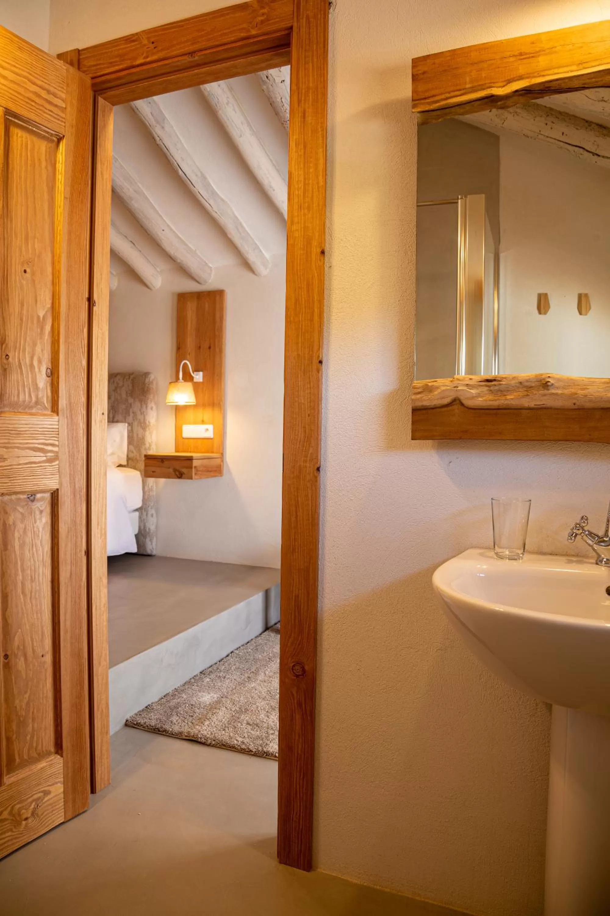 Bathroom, Bed in Hacienda Fresneda María by Real Spain Hotels Adults Recommended
