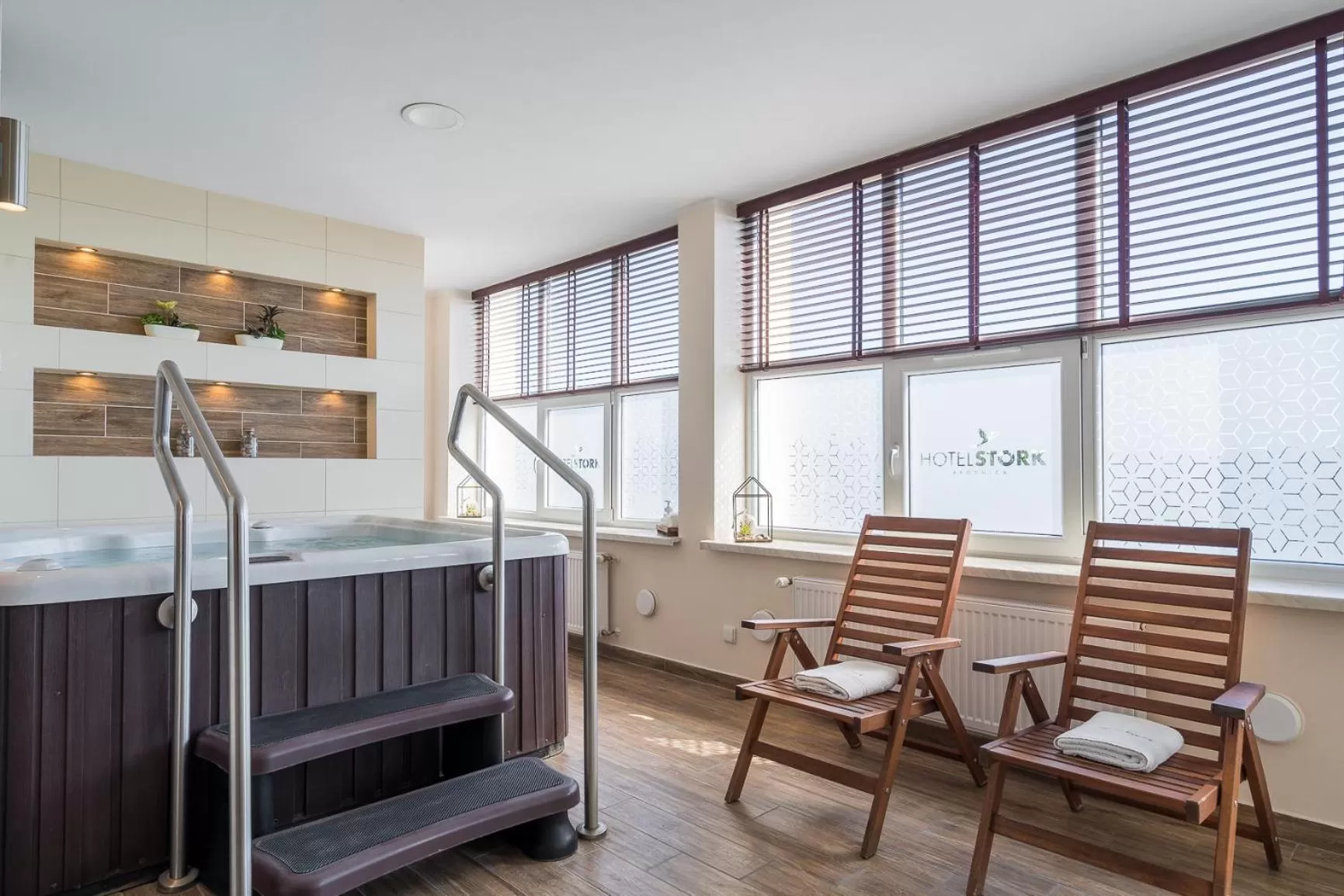 Hot Tub in Hotel Stork