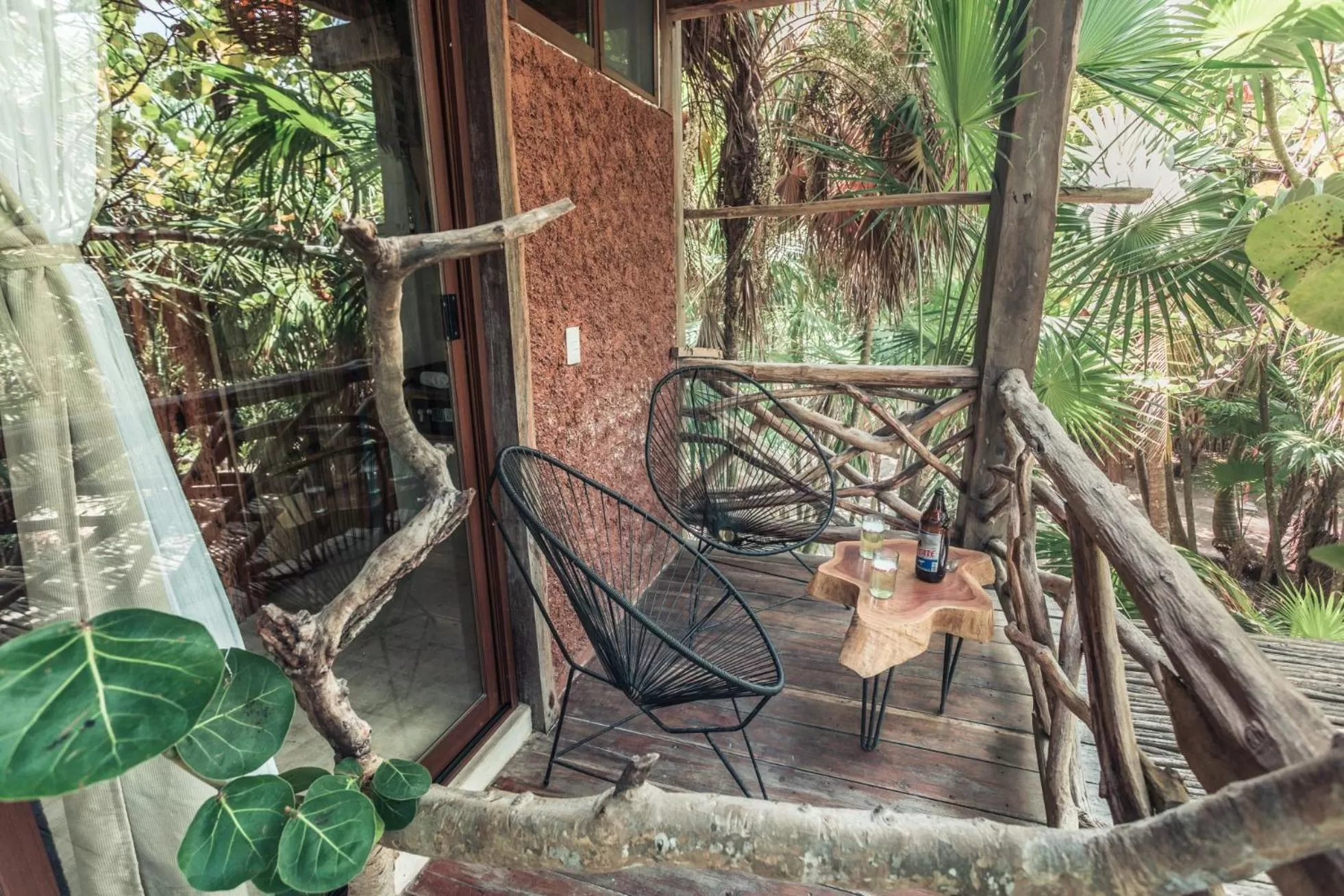 Balcony/Terrace in Hidden Treehouse Tulum Eco-Hotel