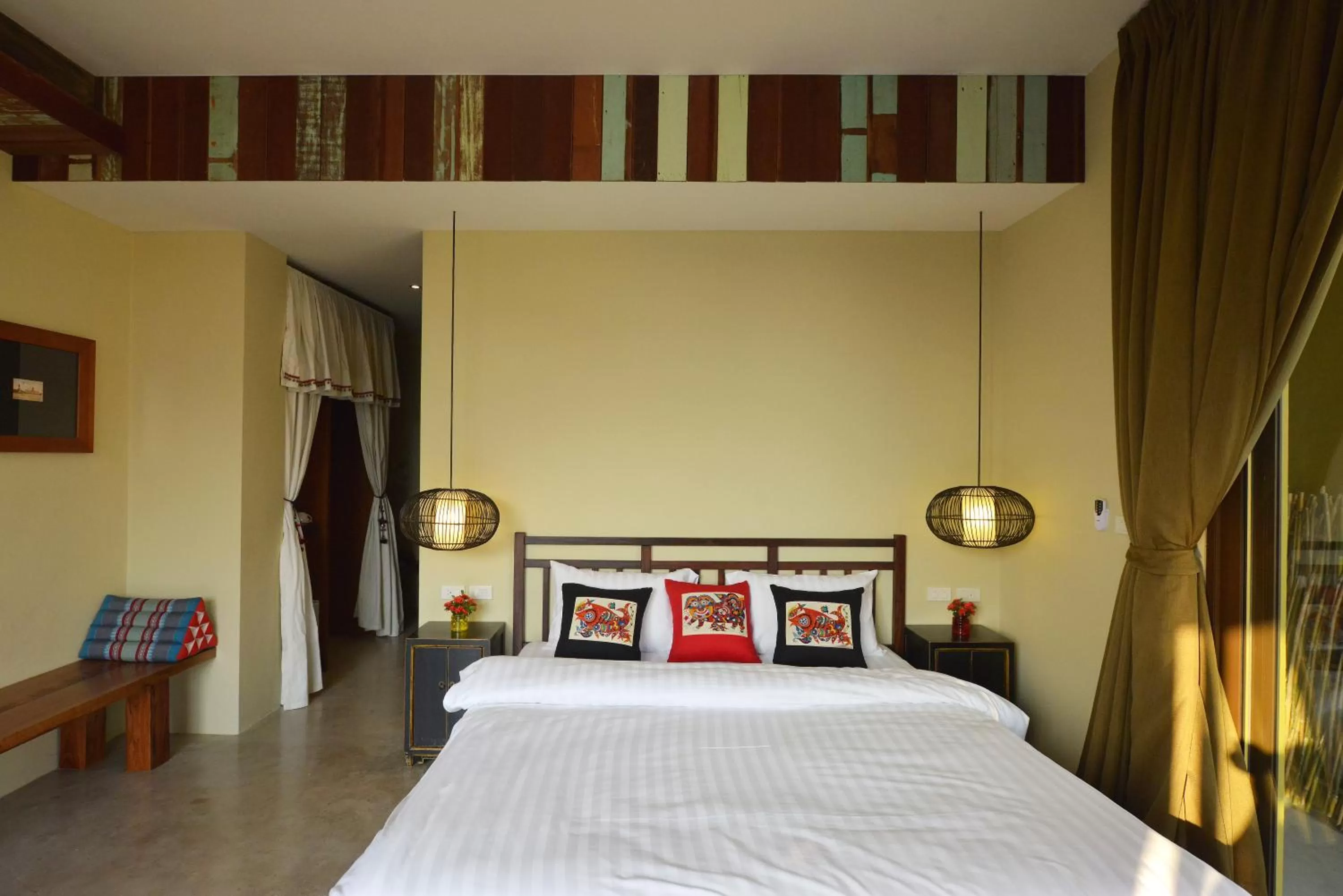 Bed in Villa Bangkok