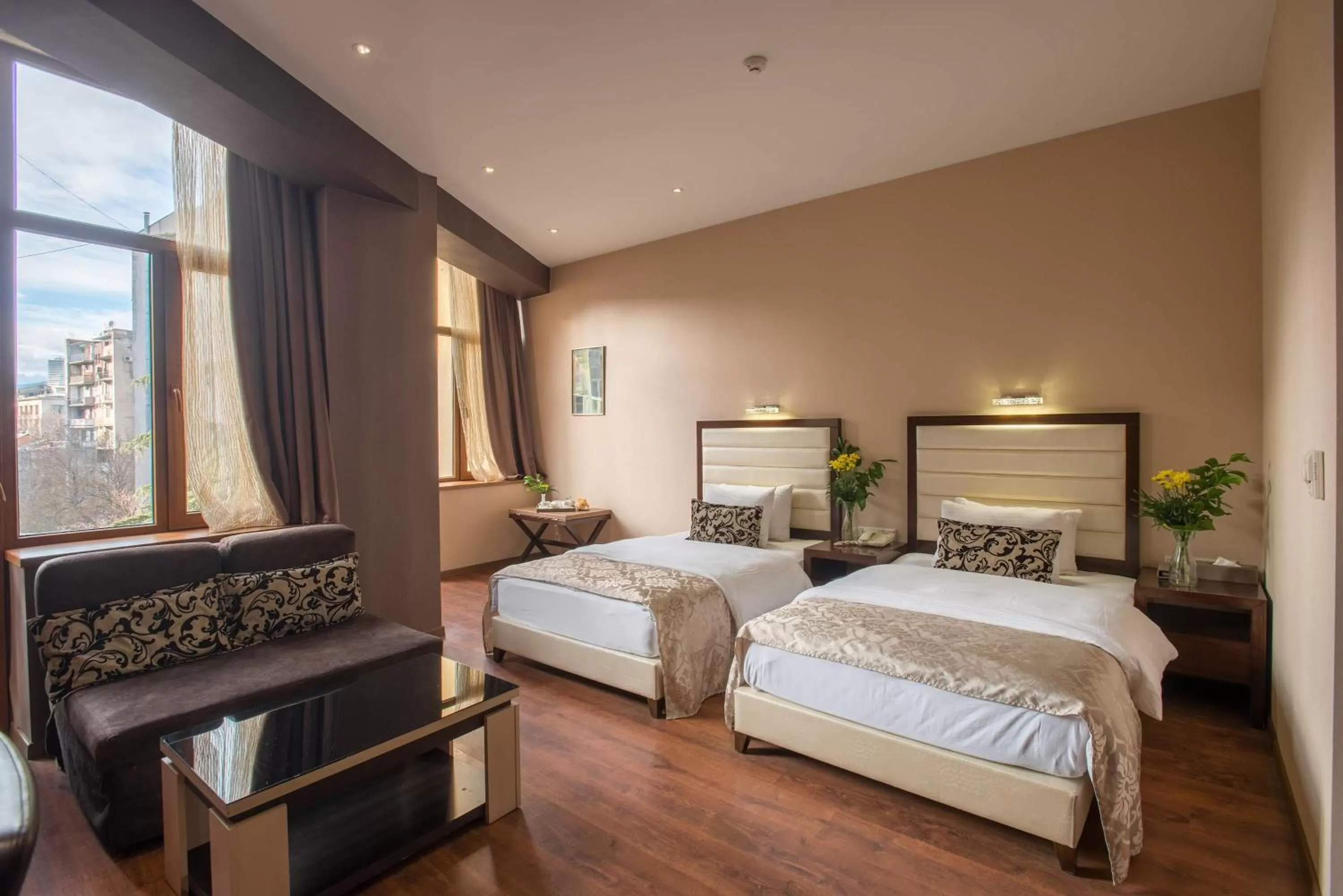 Bed in Hotel Orion Tbilisi