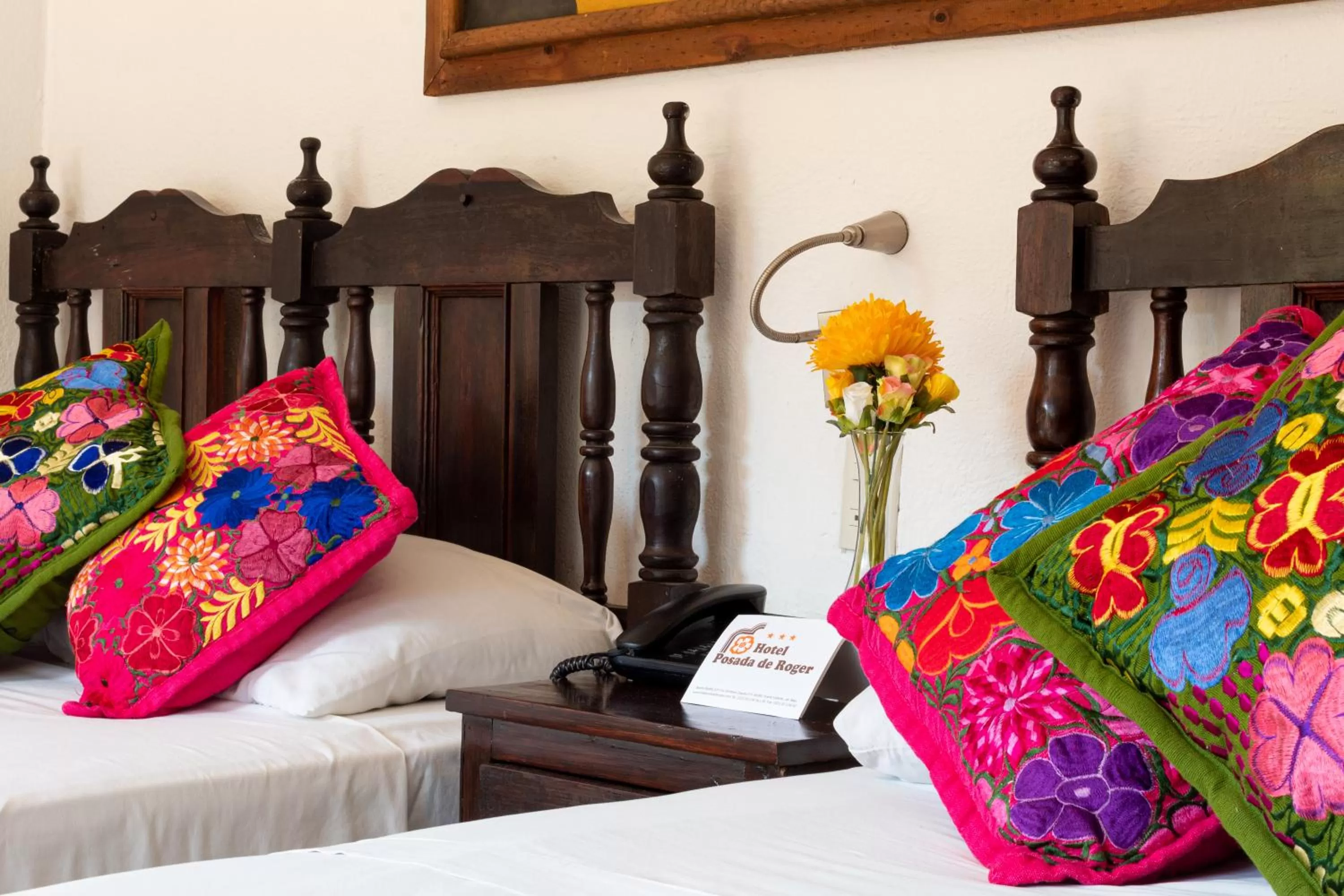 Bed in Hotel Posada De Roger - Near Los Muertos Beach