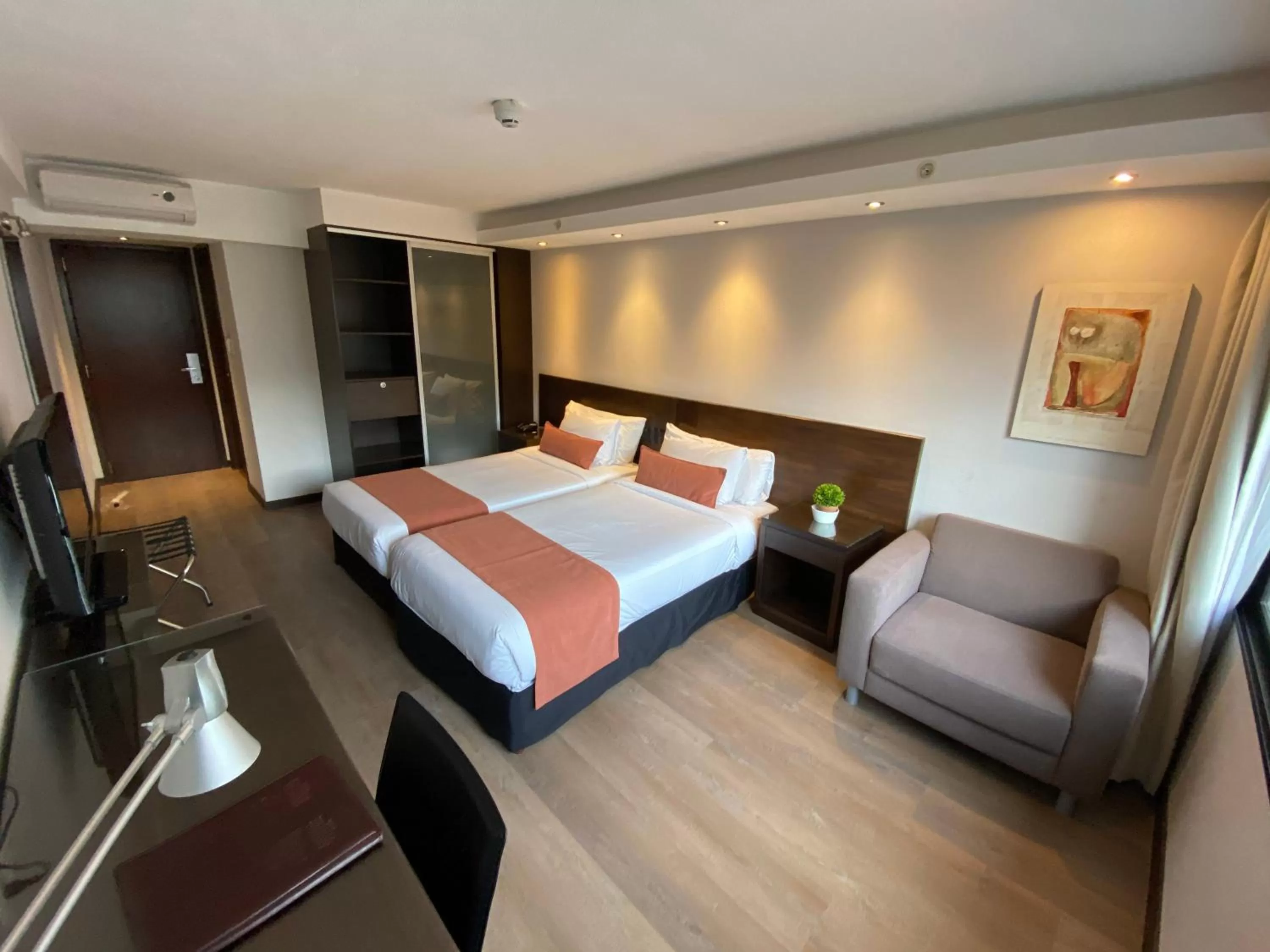 Photo of the whole room, Bed in Crystal Tower