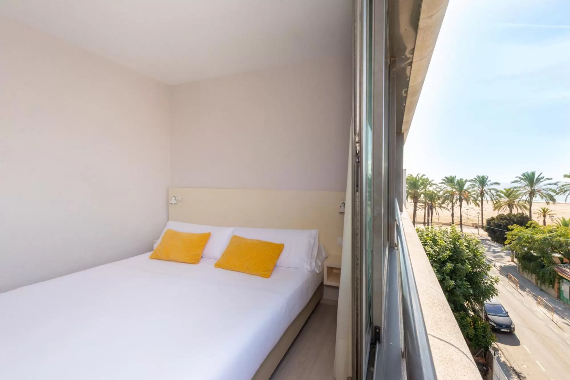 View (from property/room), Bed in Atenea Park Suites & Apartments