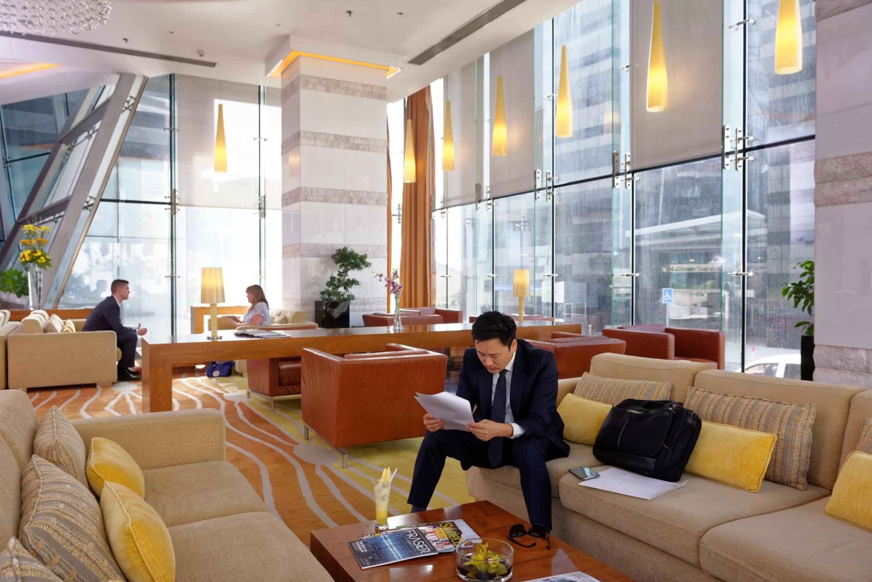 Lobby or reception in Fraser Suites Doha