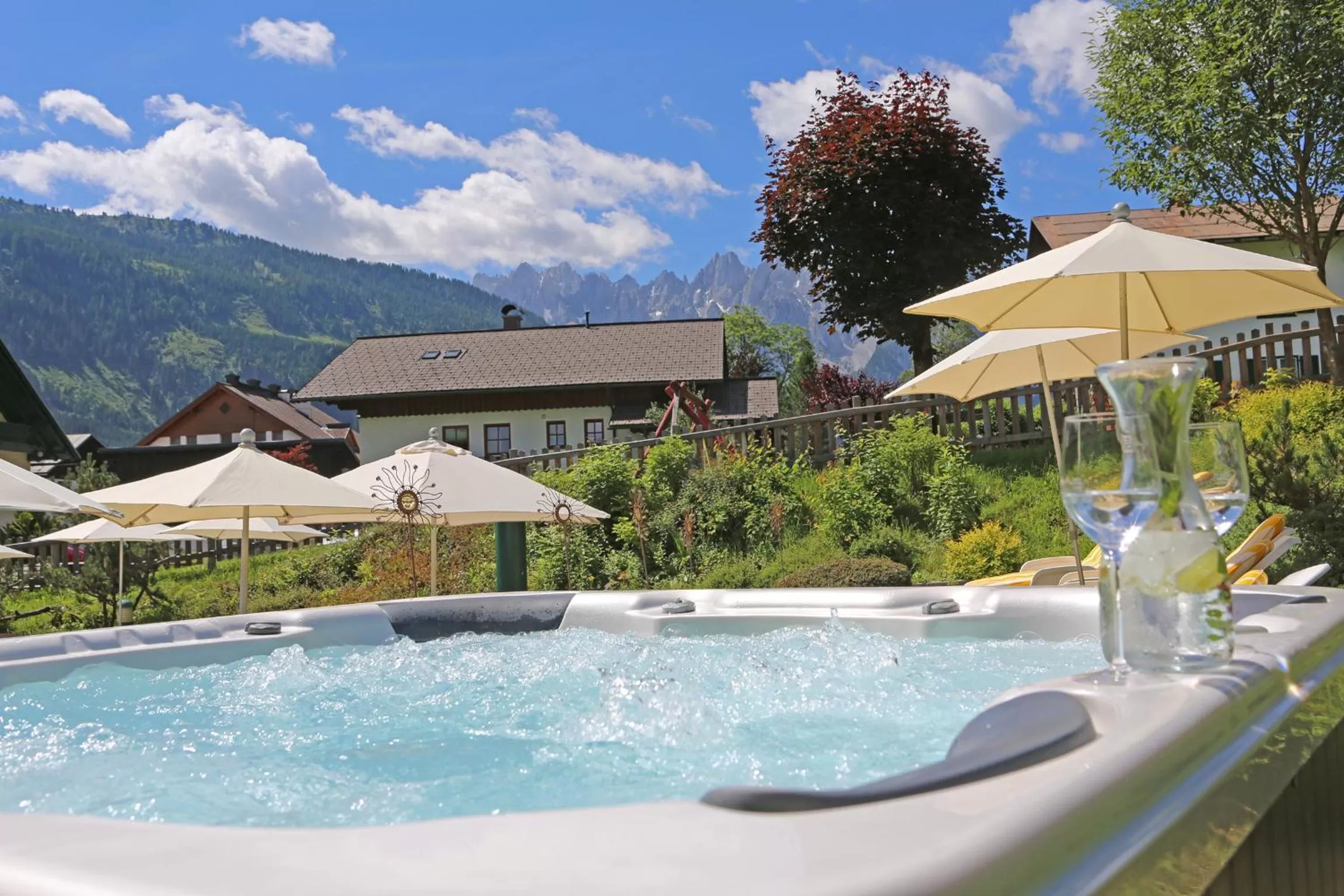 Hot Tub in Hotel Sommerhof