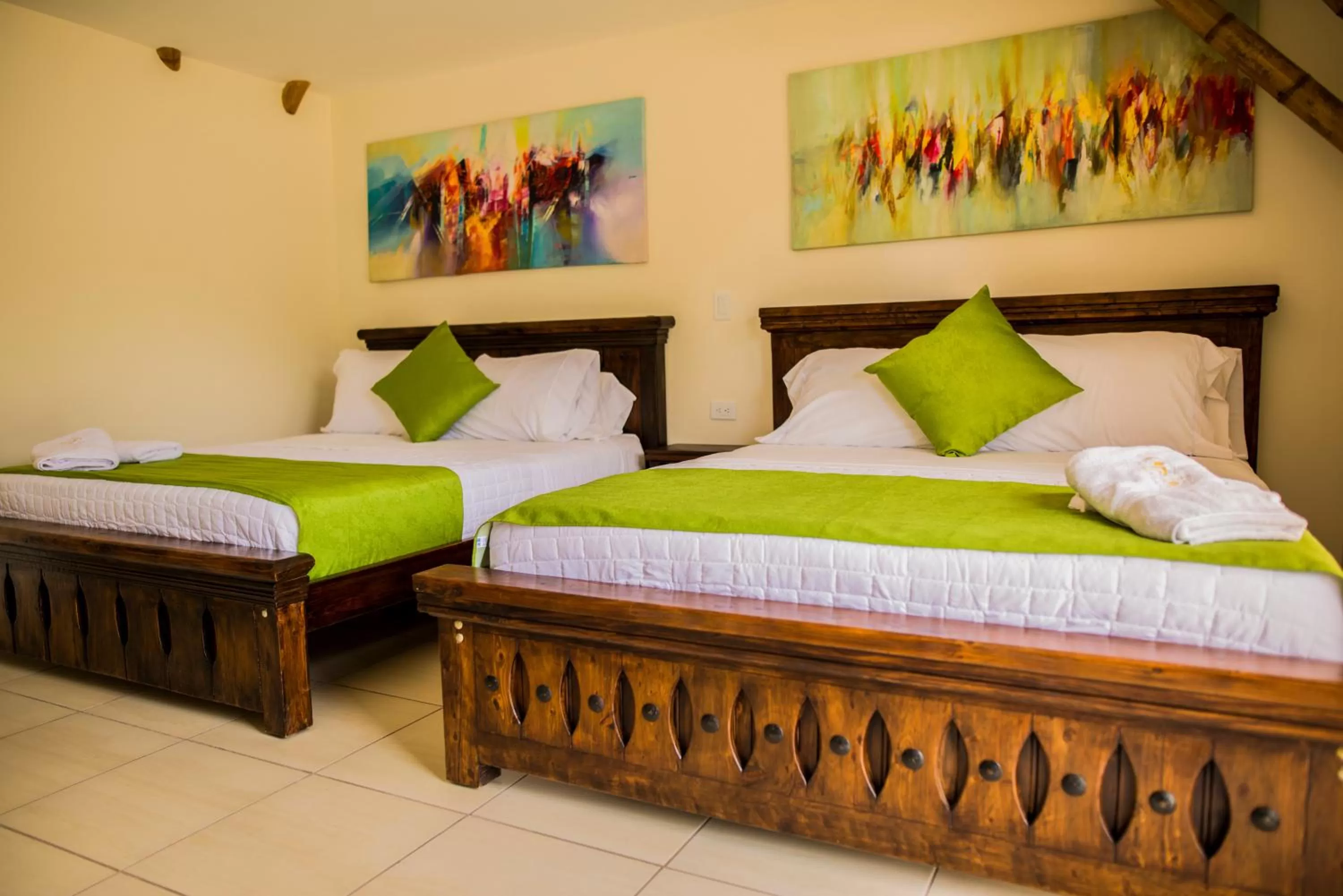 Bed in La Victoria Hotel Campestre