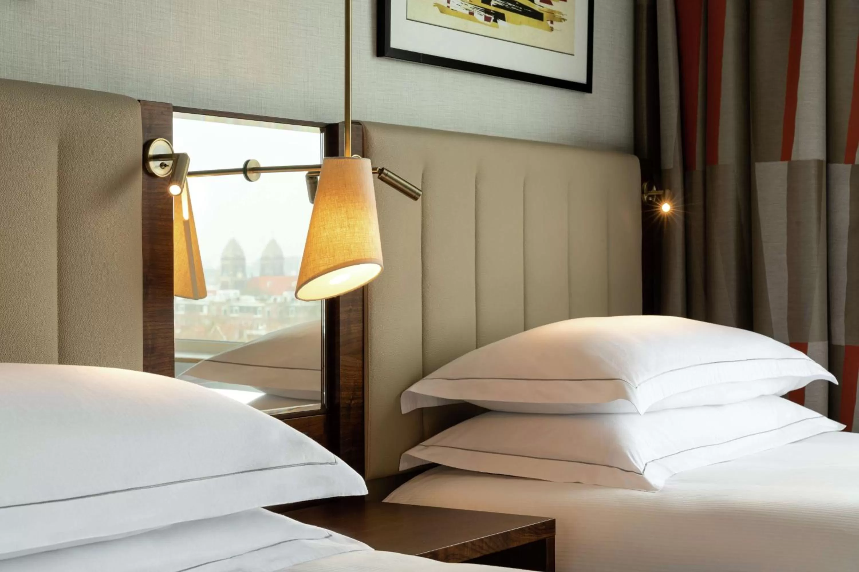 Bed in Hilton Amsterdam