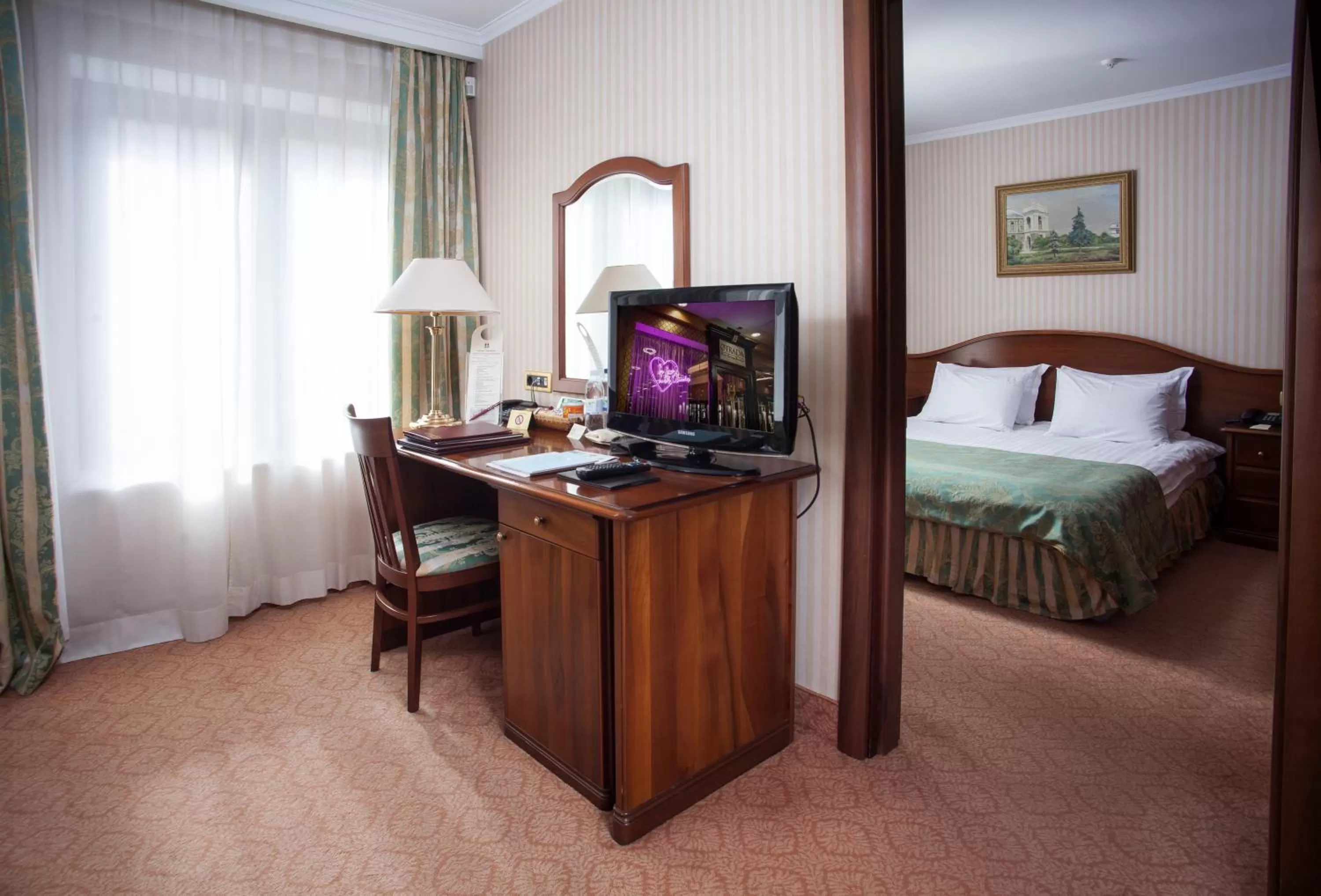 Spring, Bed in Hotel Otrada