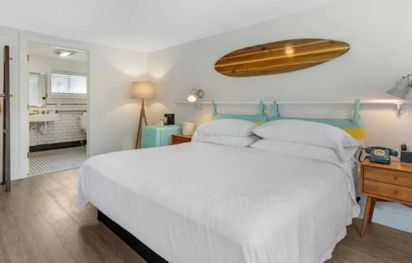 Photo of the whole room, Bed in The Shore House