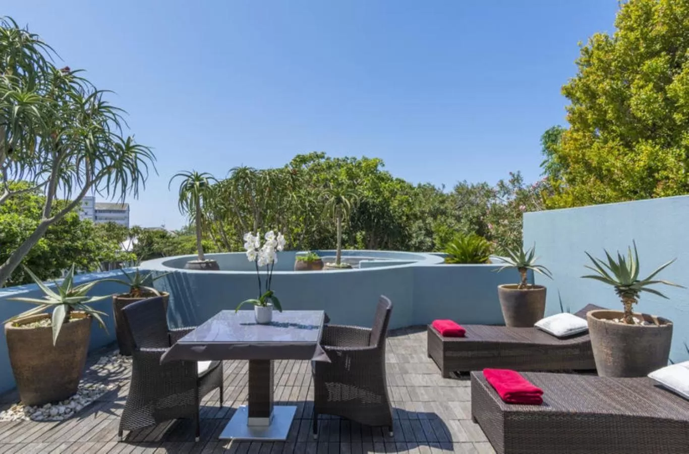 Patio in No5 Boutique Art Hotel by Mantis