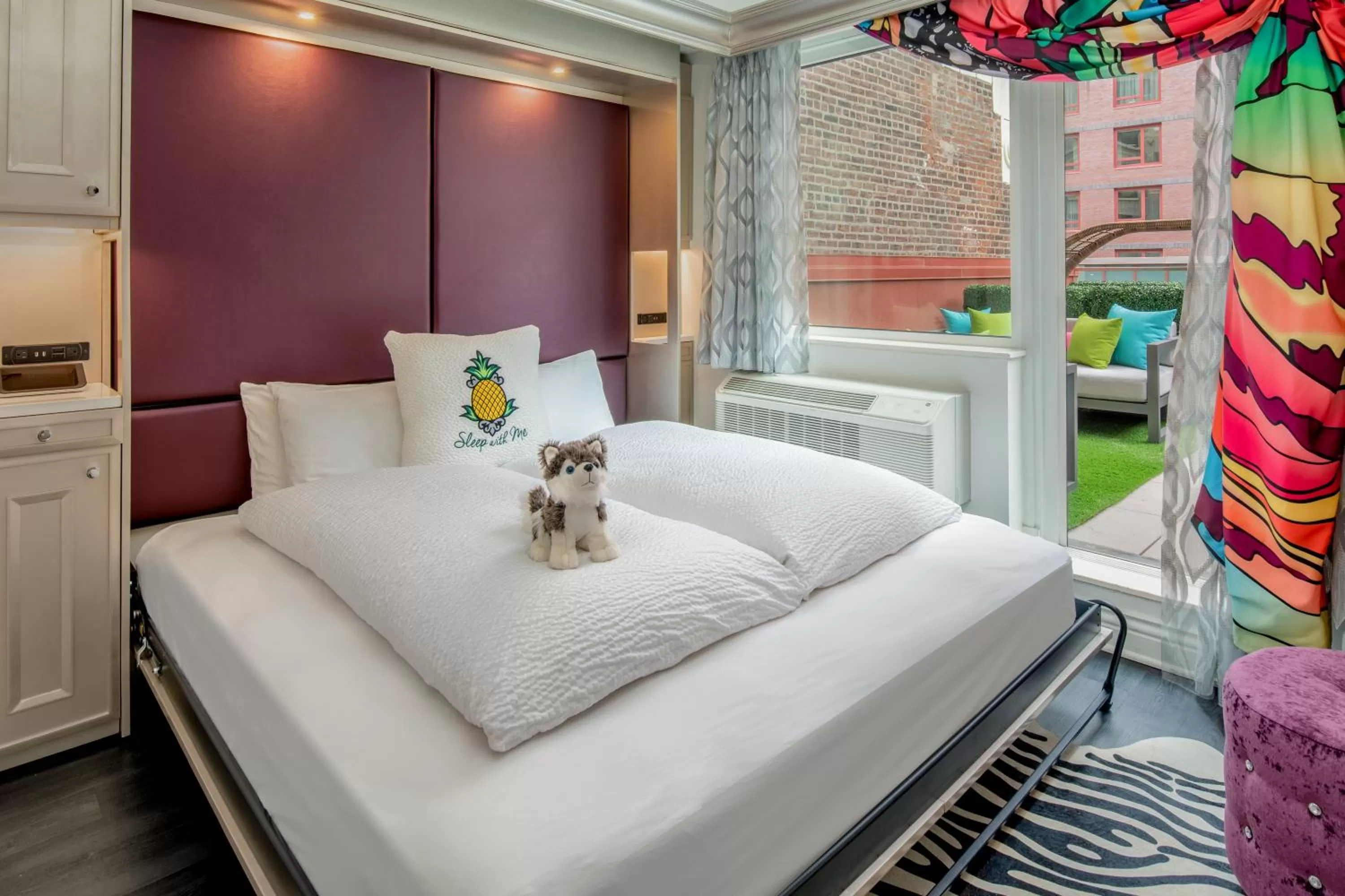 Bed in Staypineapple, An Artful Hotel, Midtown New York