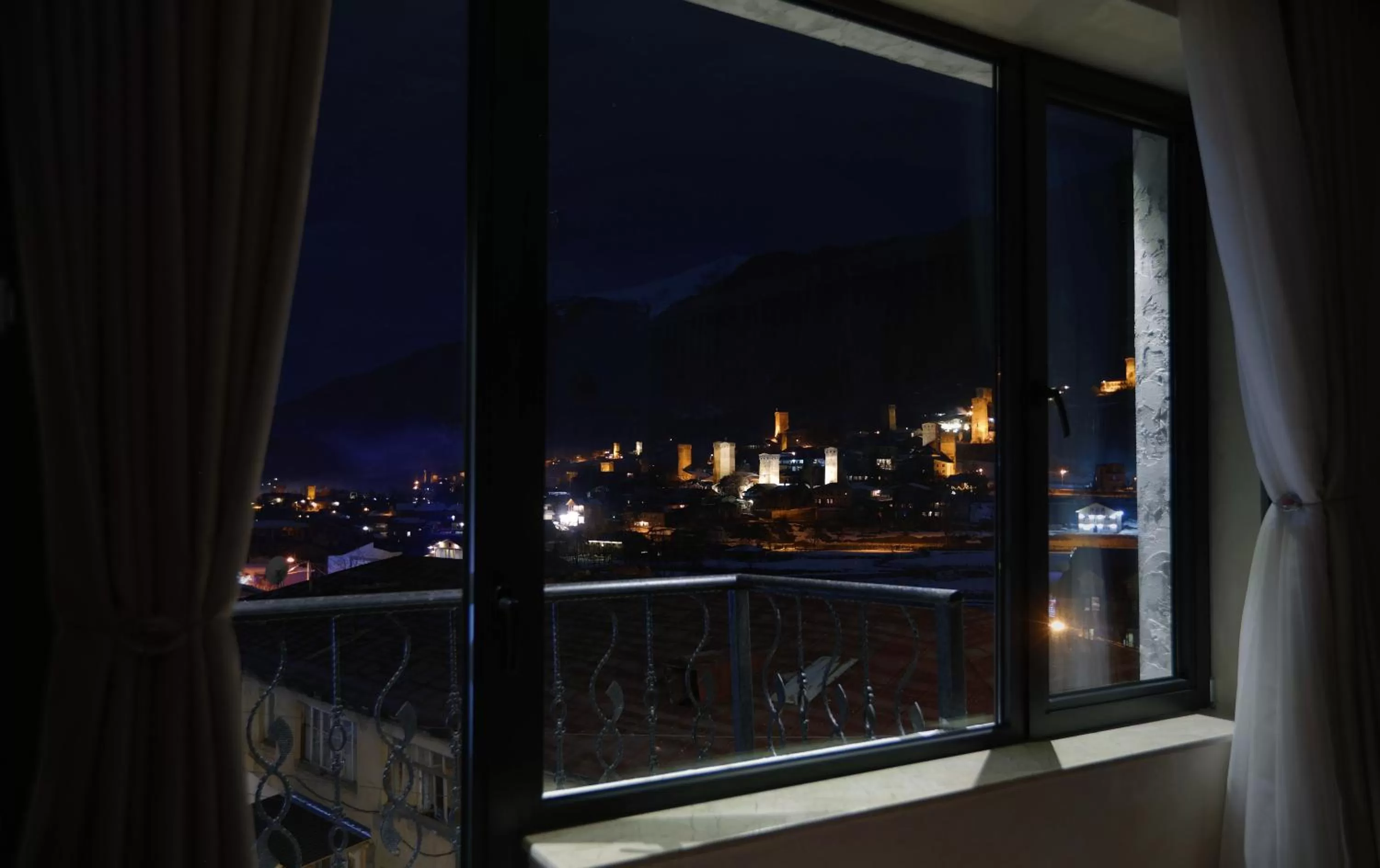 Night in Sunset Terrace Mestia