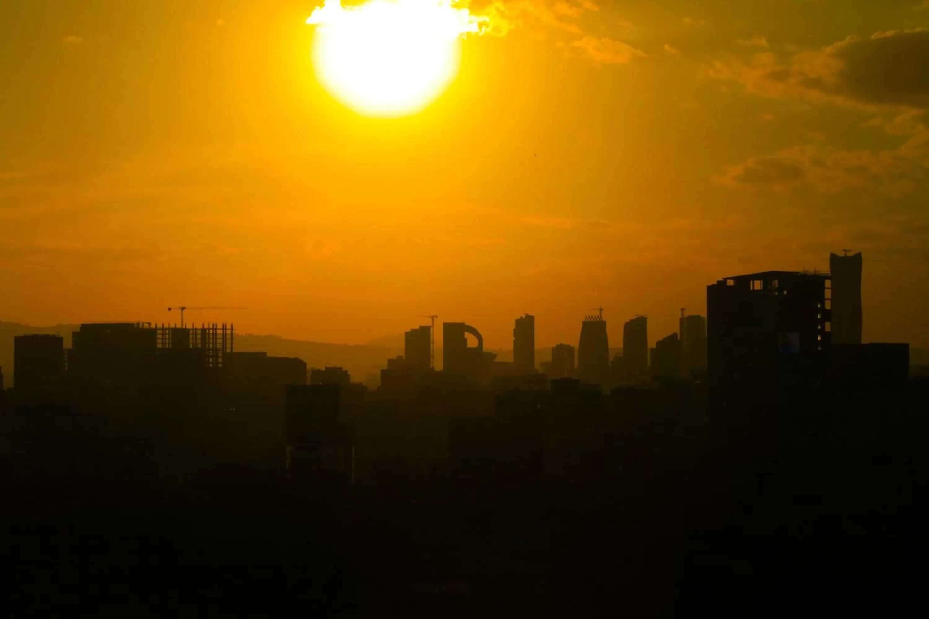 Sunset in Check Inn Hotel Addis Ababa