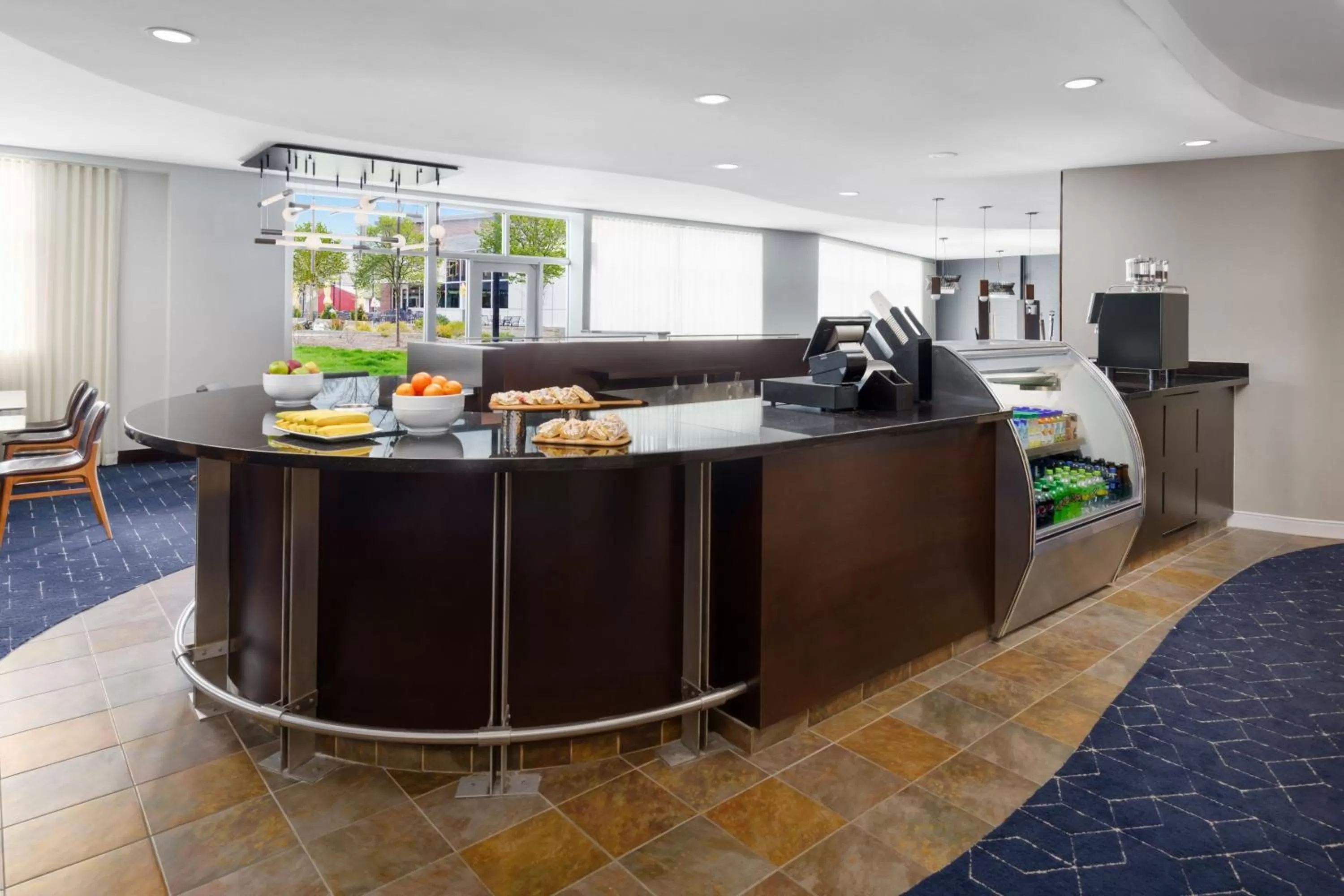 Breakfast in Courtyard Keene Downtown