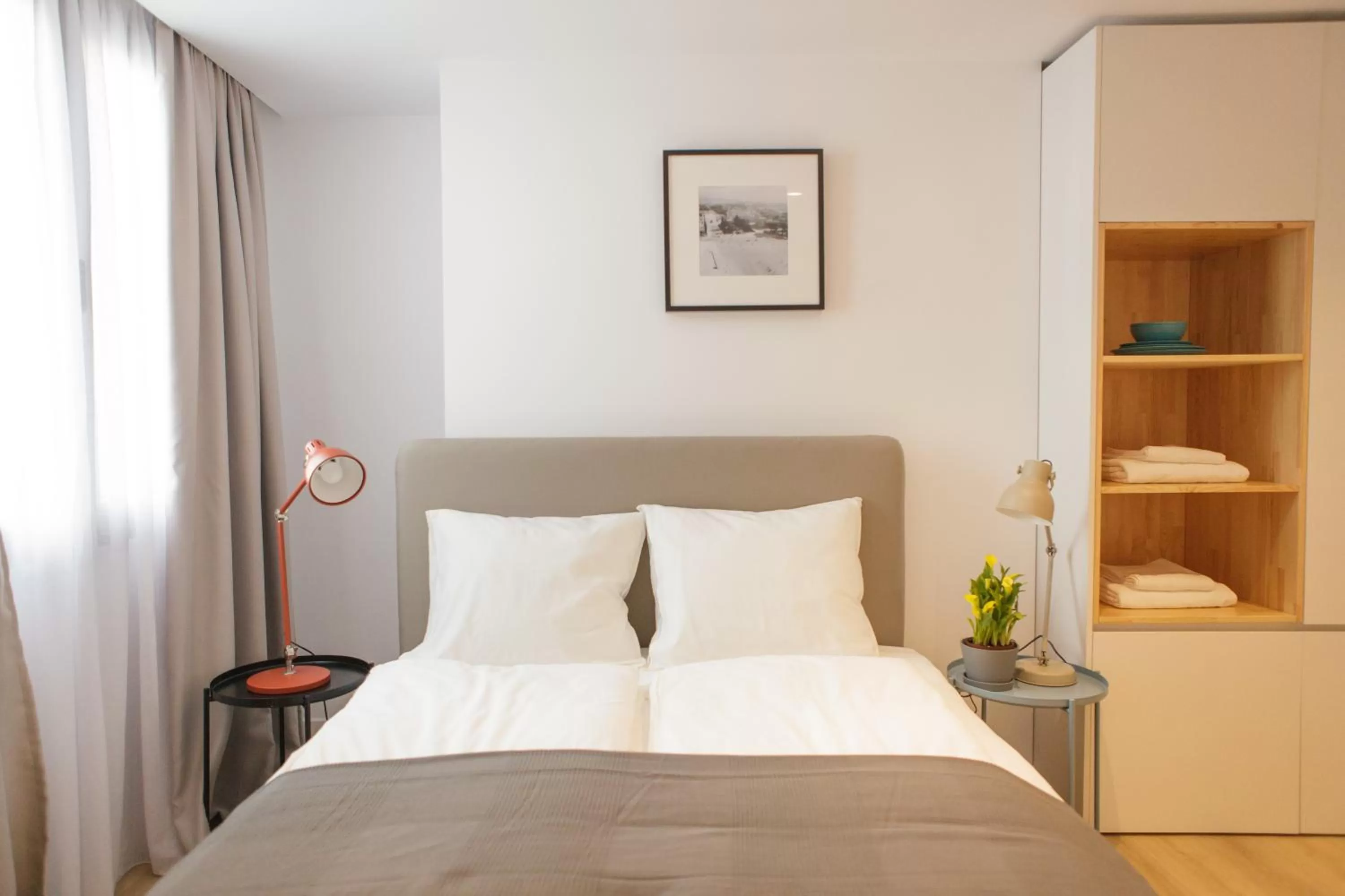 Bedroom, Bed in Rooftop Tirana