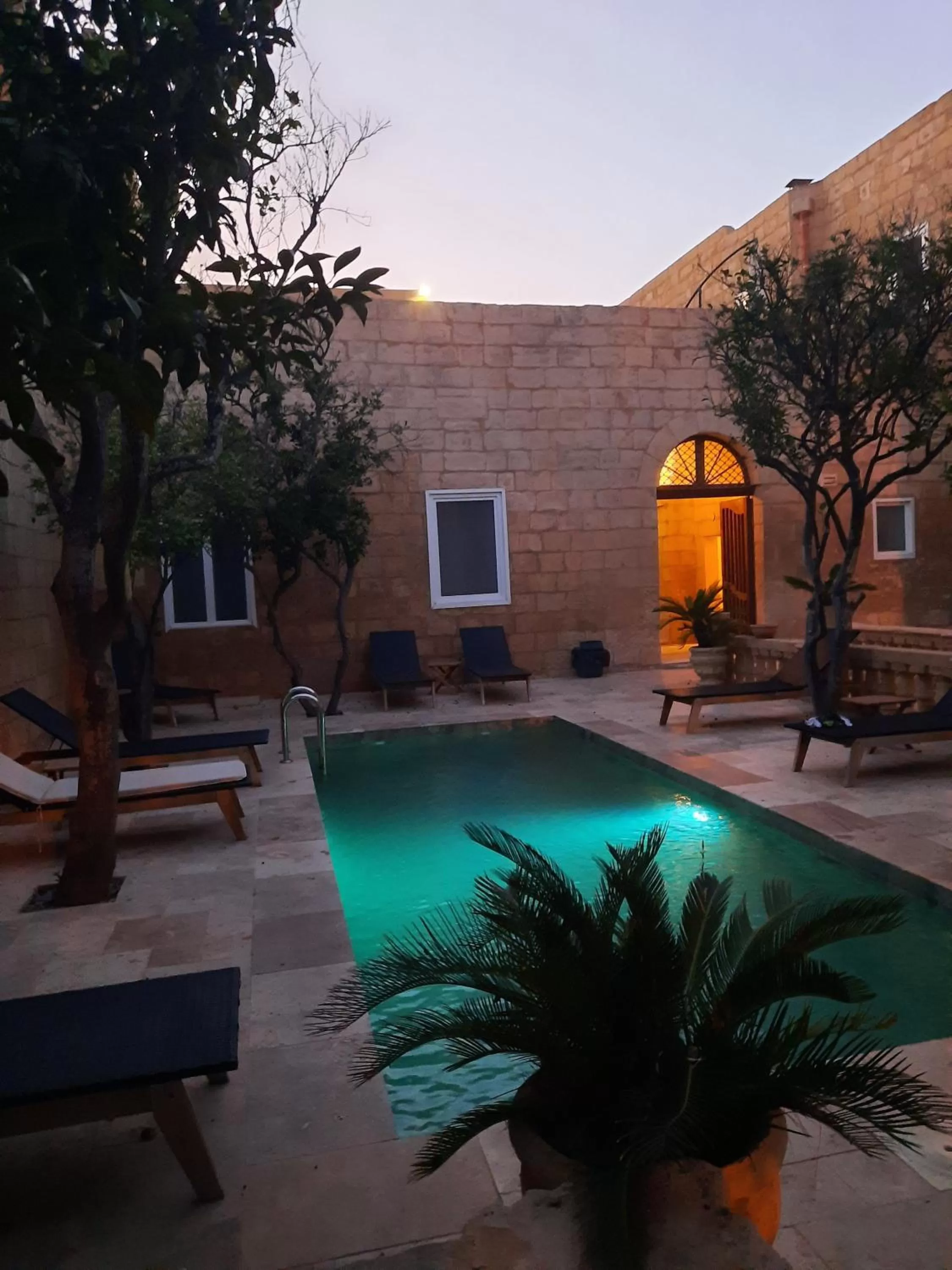 Patio in Palazzo Pisani Malta Boutique and SPA