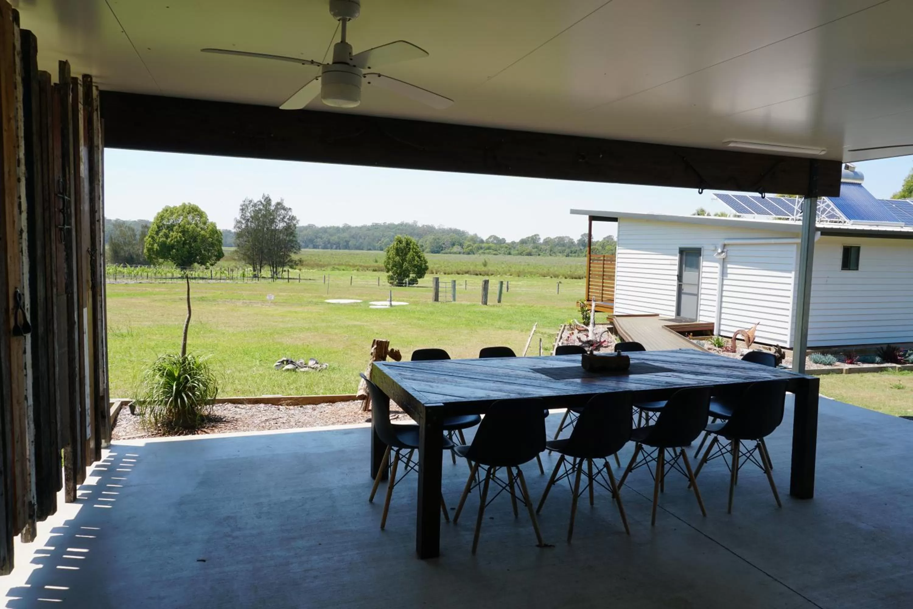 Patio in Narangba Motel (formerly Brisbane North B&B and Winery)