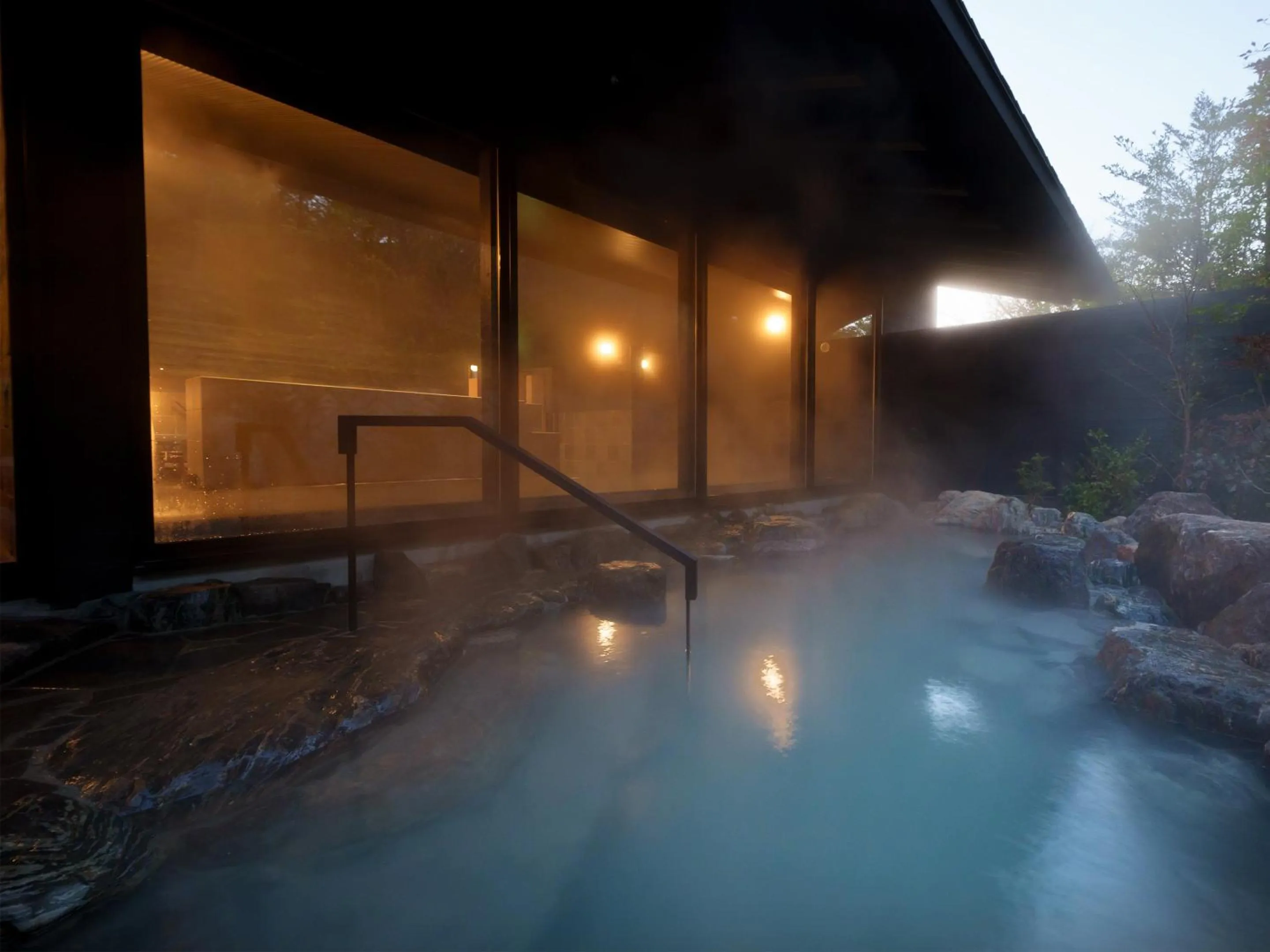 Hot Spring Bath in Unzen Miyazaki Ryokan