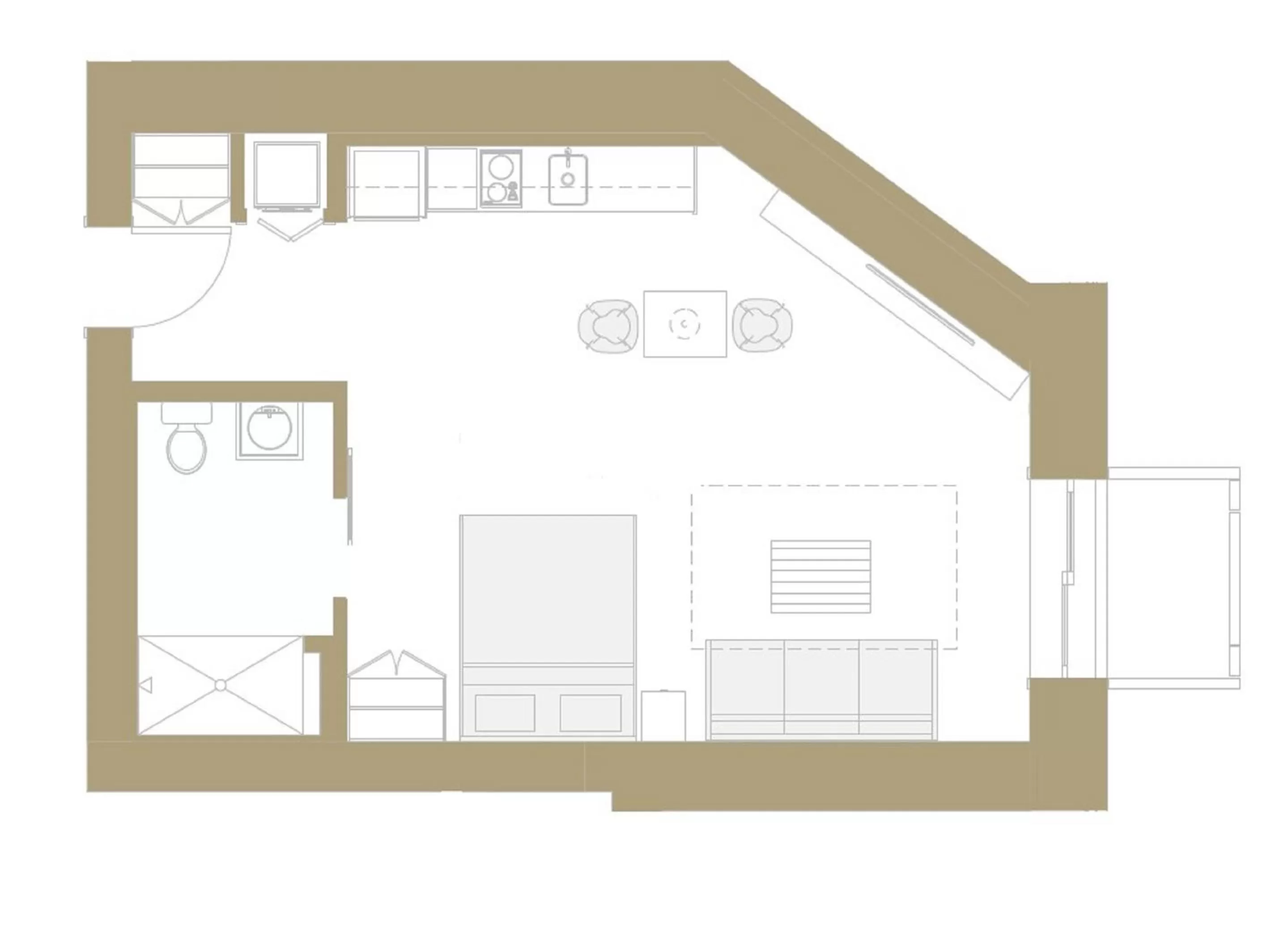 Floor plan in Placemakr Dupont Circle