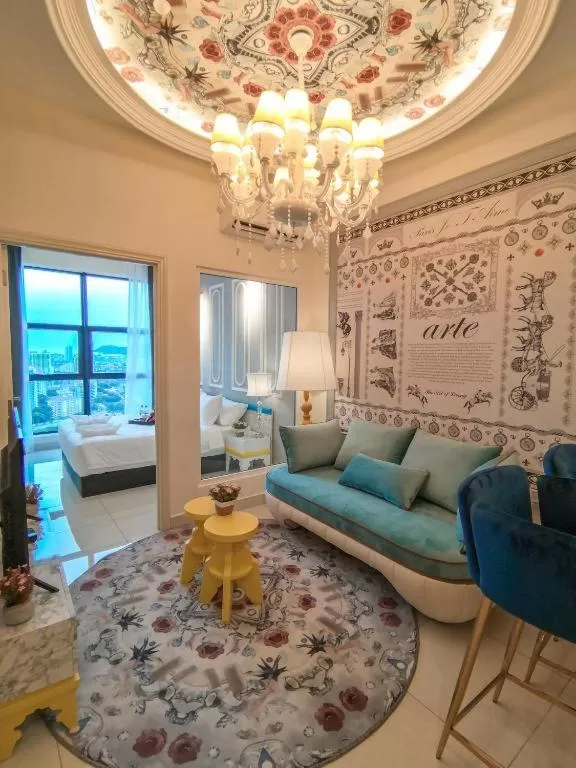 Living room in Arte Mont Kiara Hotel Suite